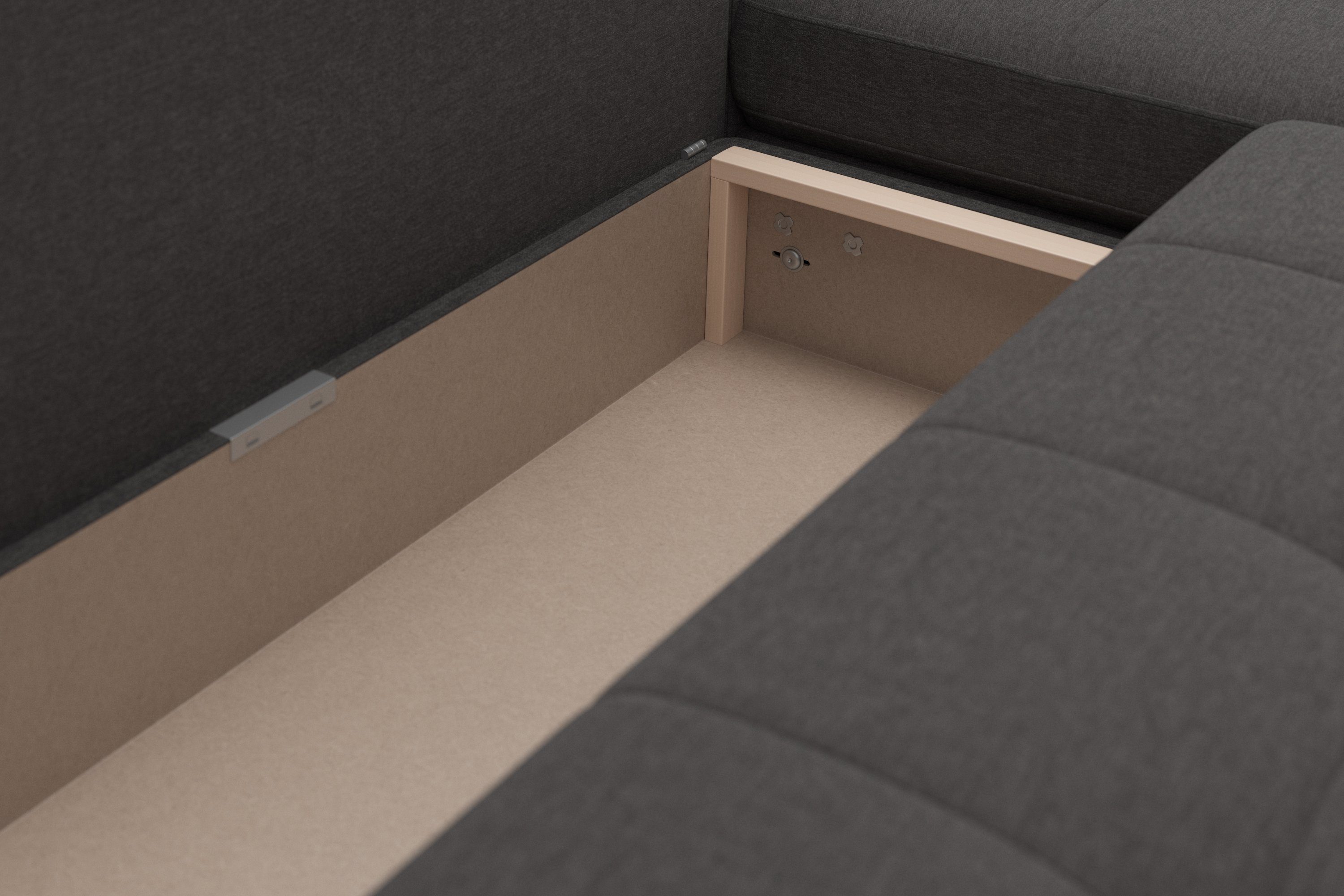 sit&more Hoekbank Latigo L-vorm met mega-récamier, naar keuze met slaapfunctie en bedkist