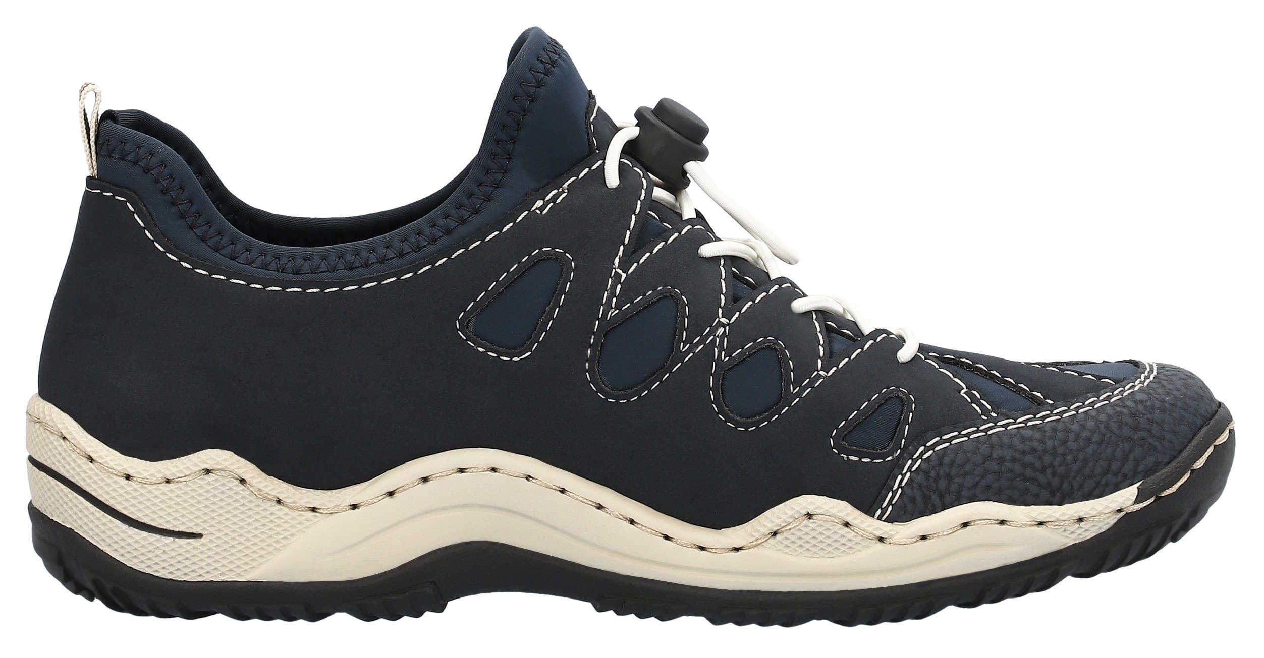 Rieker Slip-on sneakers Trekking Schoen, vrijetijdsschoen, Slipper met verwisselbaar voetbed