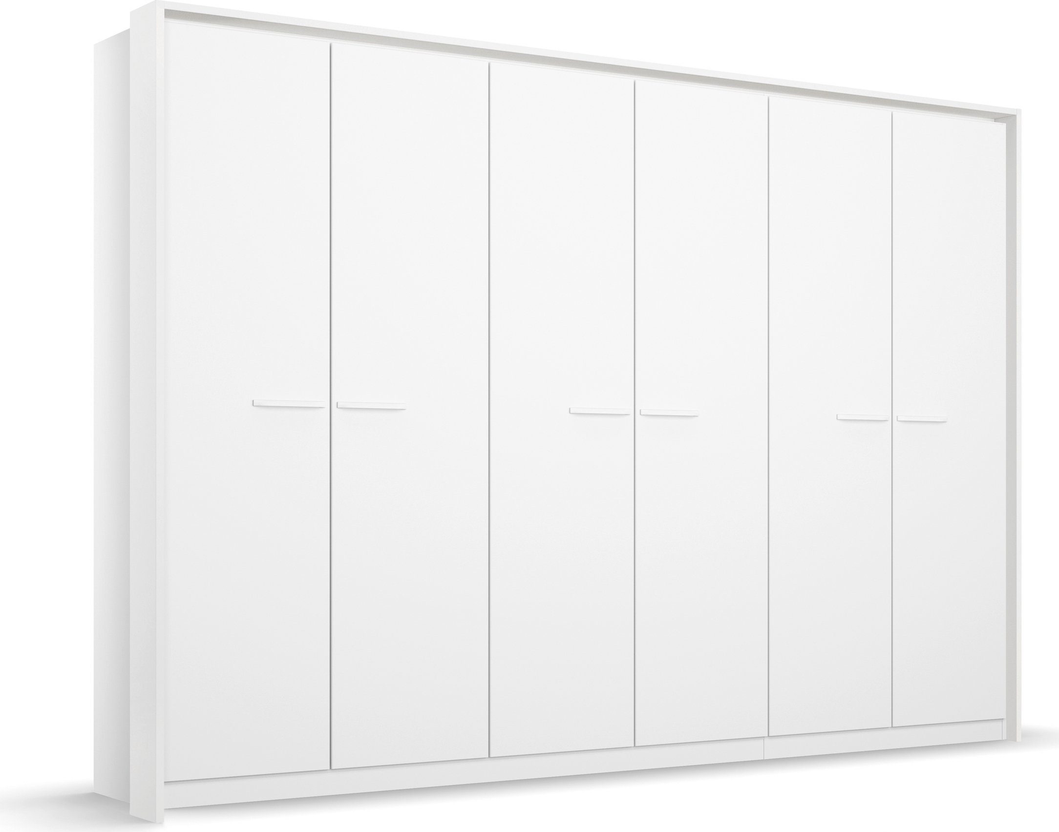 rauch Draaideurkast Oteli incl. passe-partout optioneel met verlichting kledingkasten maat 275 cm x 231 cm x 58 cm wit