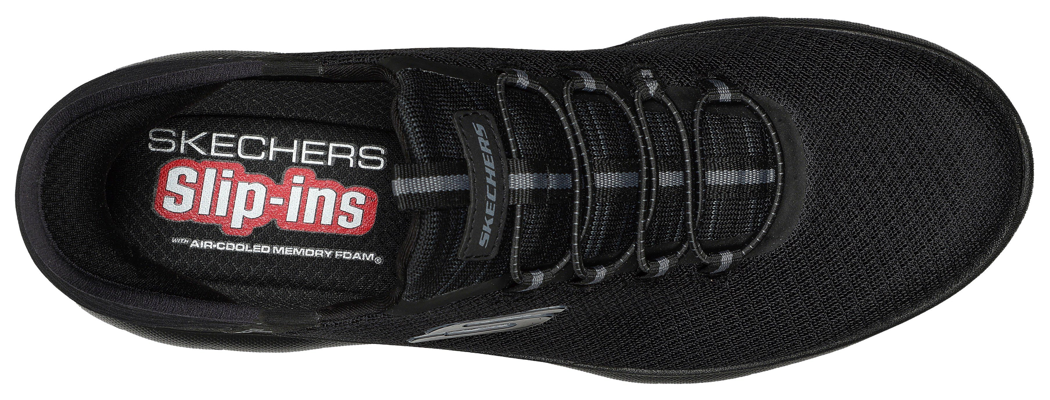 Skechers Slip-on sneakers SUMMITS-HIGH RANGE Slipper, vrijetijdsschoen, lage schoen in vegan uitvoering