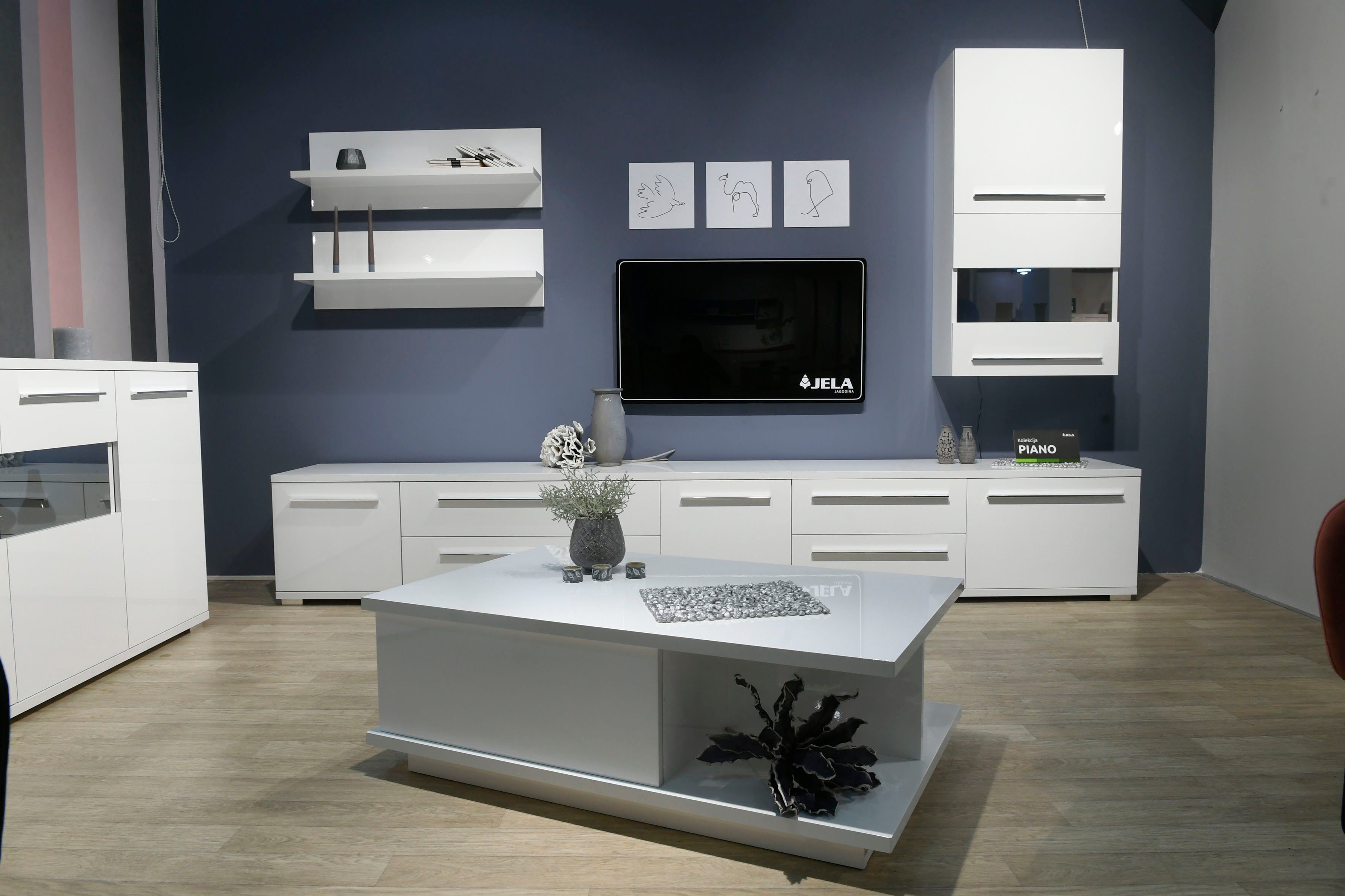 Places of Style Wandrek Piano hoogwaardig uv-gelakt