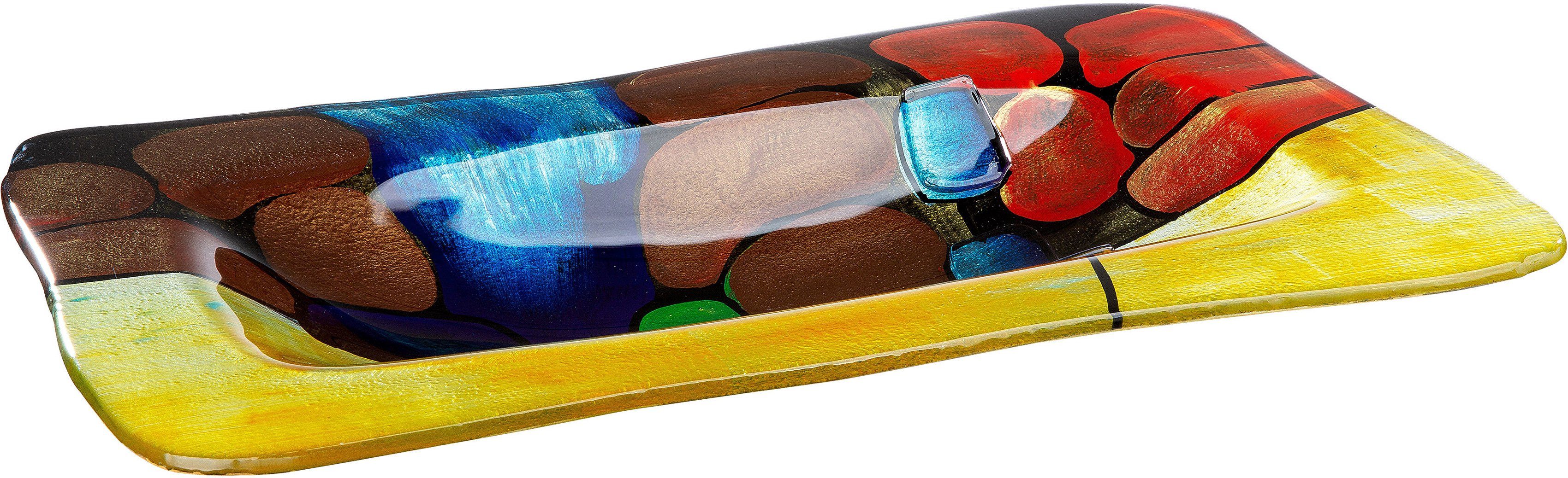 Casablanca by Gilde Decoratieve schaal Murano doorgekleurde, handgemaakt