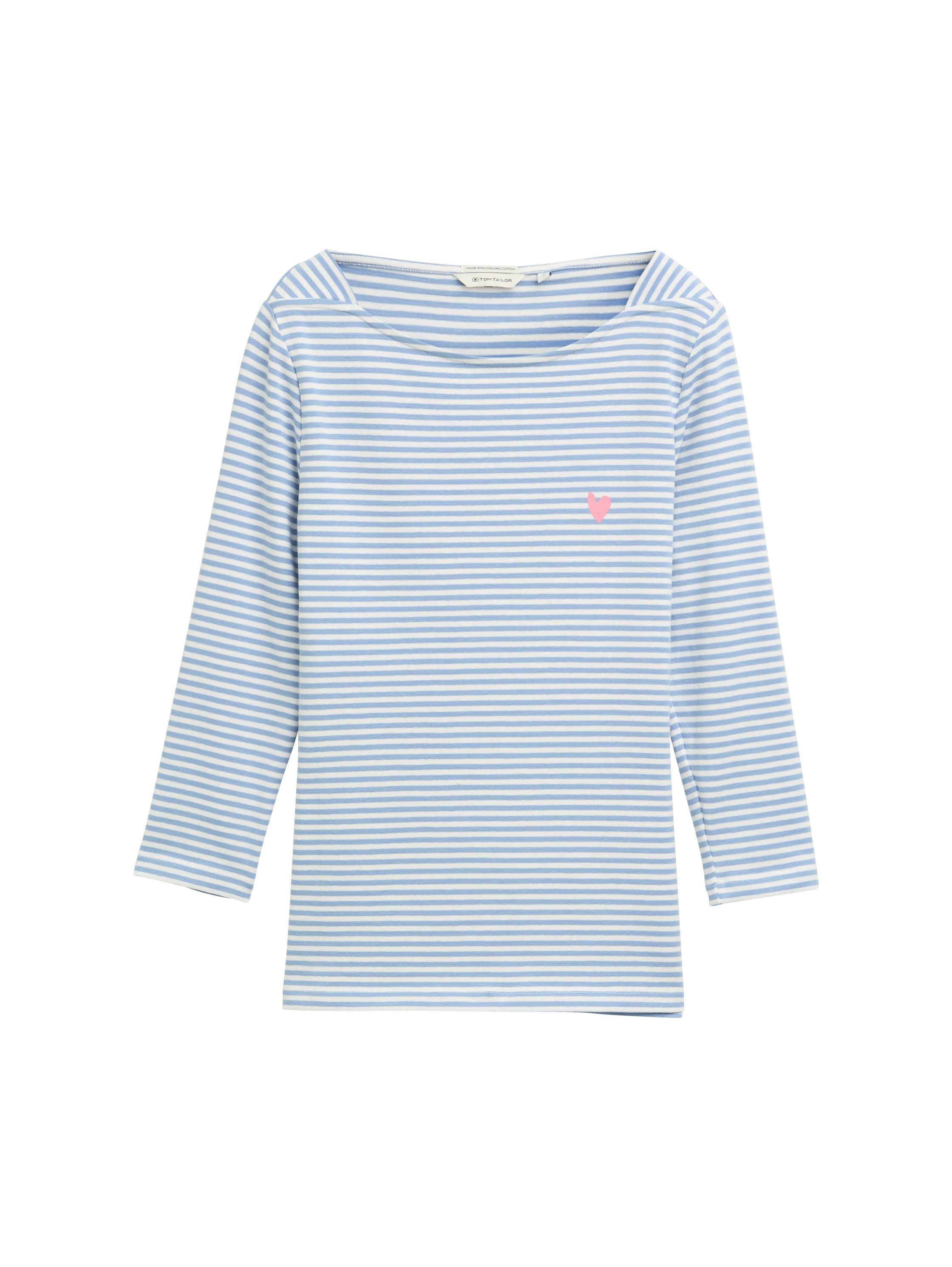 Tom Tailor Shirt met lange mouwen met hartprint