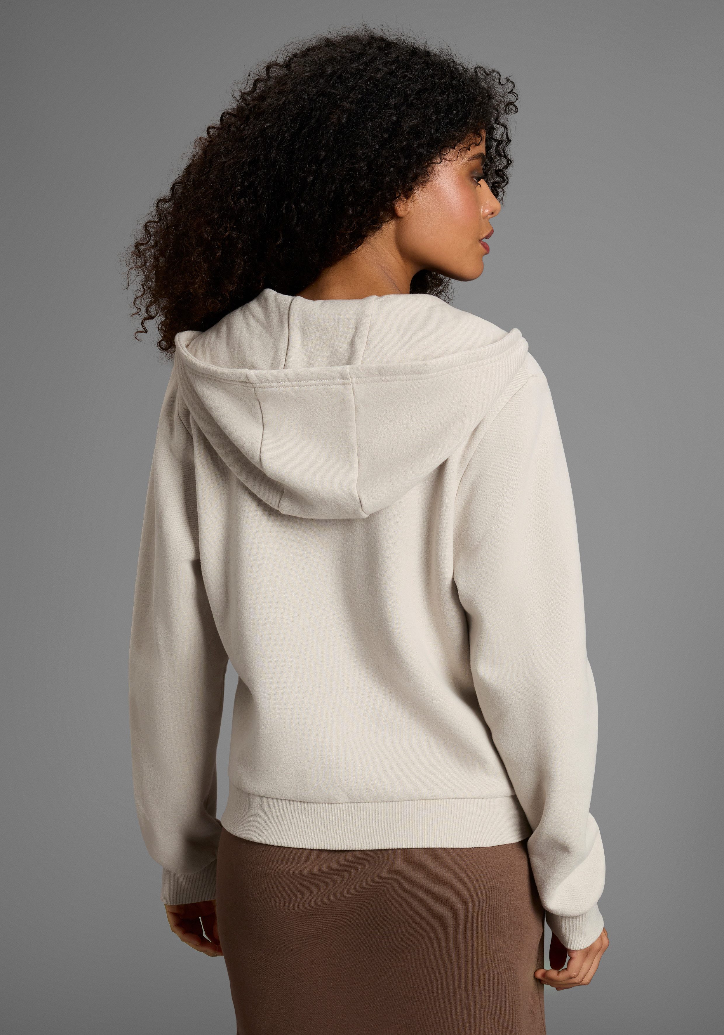 DELMAO Capuchonsweatvest met ritssluiting, capuchon & kangoeroezak