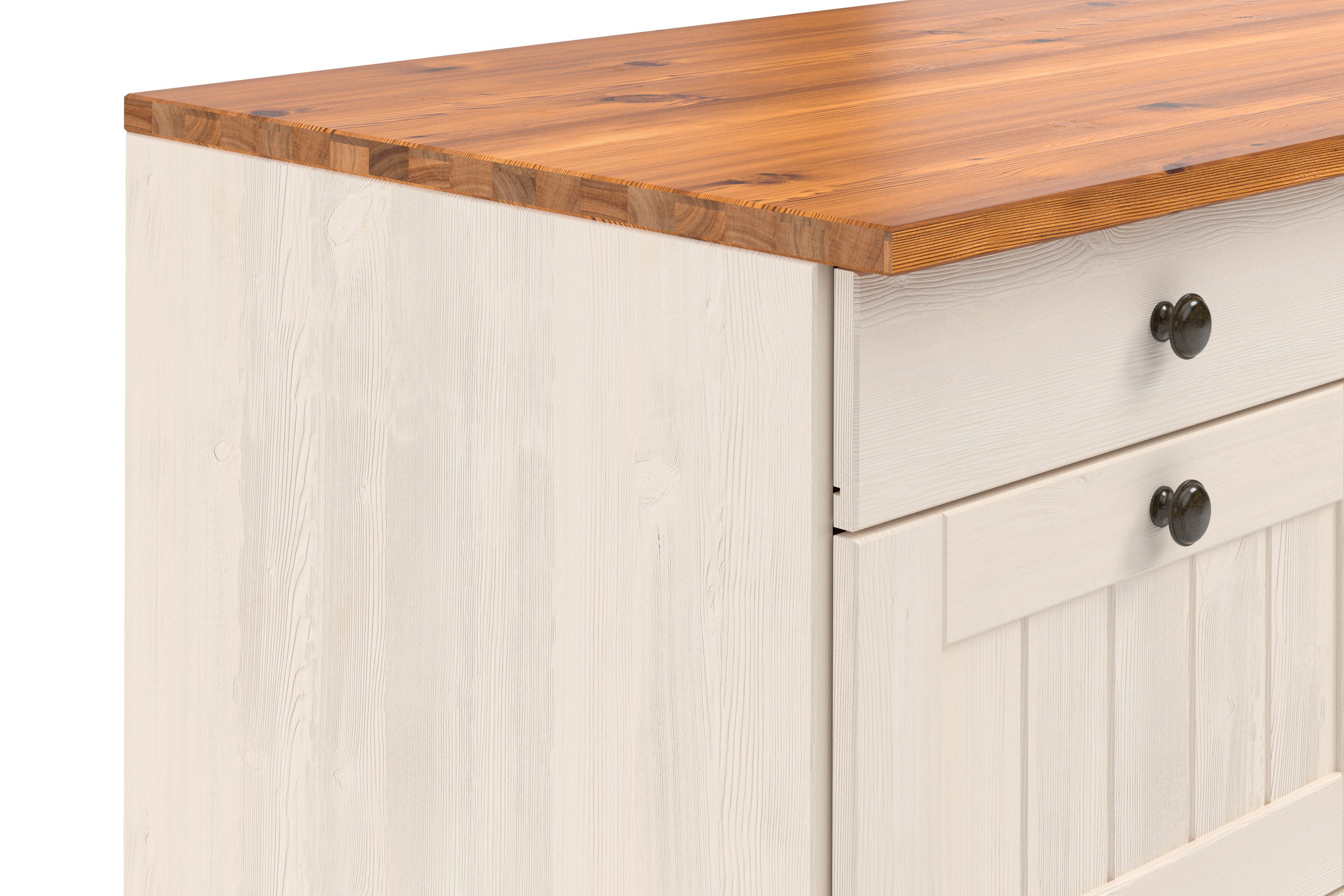 Home affaire Onderkast Alby2 , met metalen handgrepen, breedte 100 cm