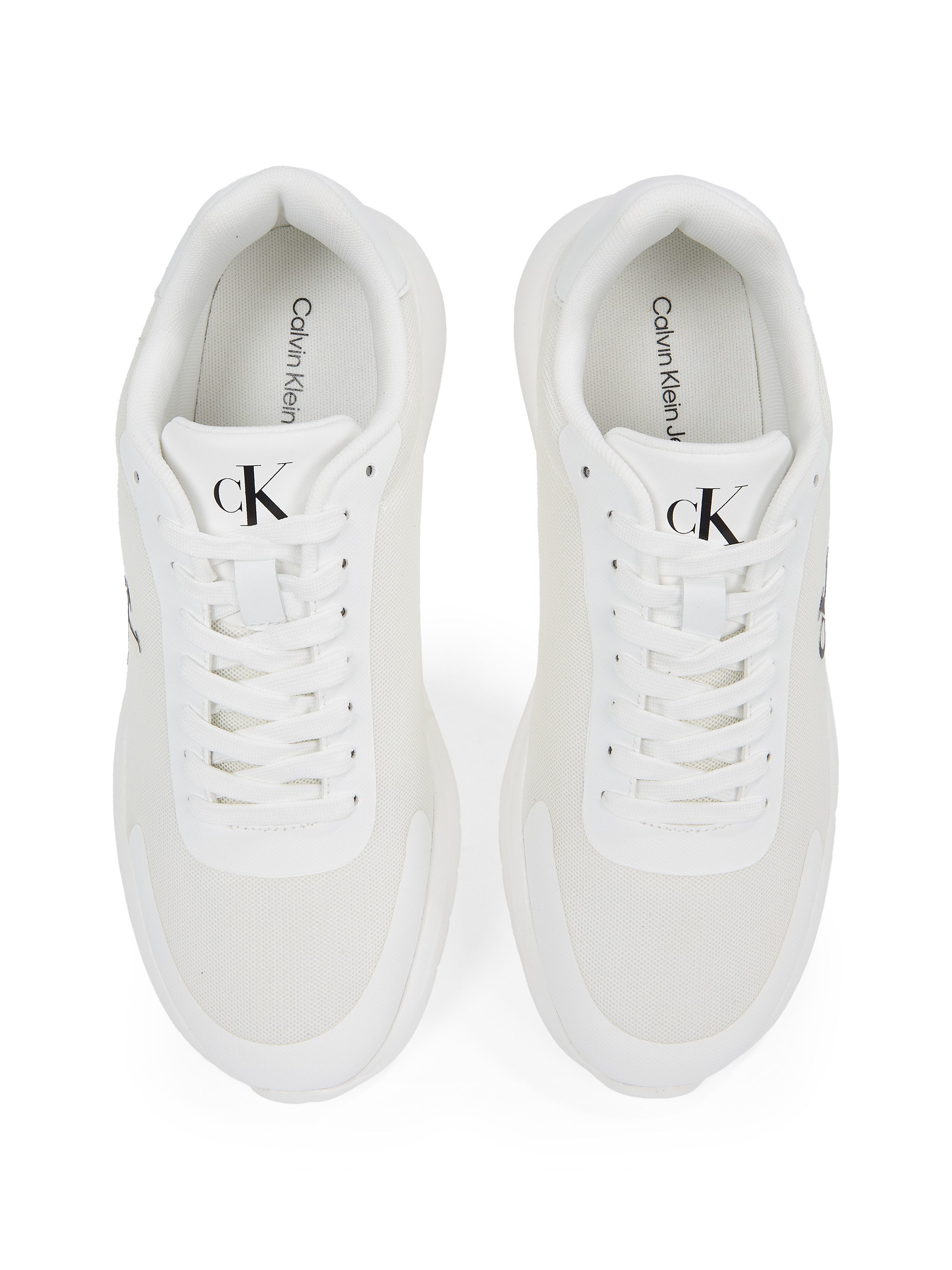 Calvin Klein Sneakers 3 EVA RUNNER MESH vrijetijdsschoen, lage schoen, veterschoen met contrast bies