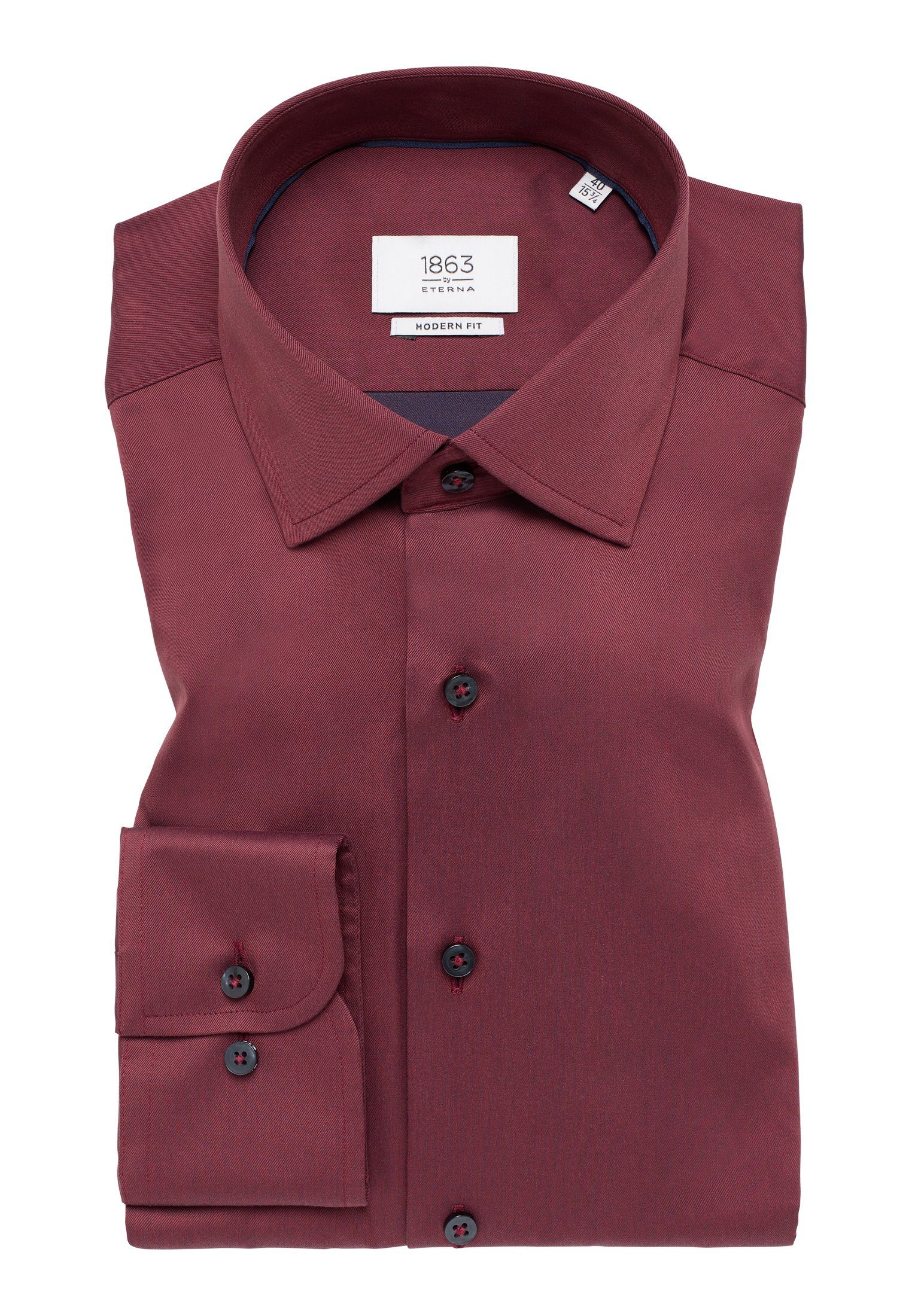 Eterna Overhemd met lange mouwen MODERN FIT NON IRON (strijkvrij)