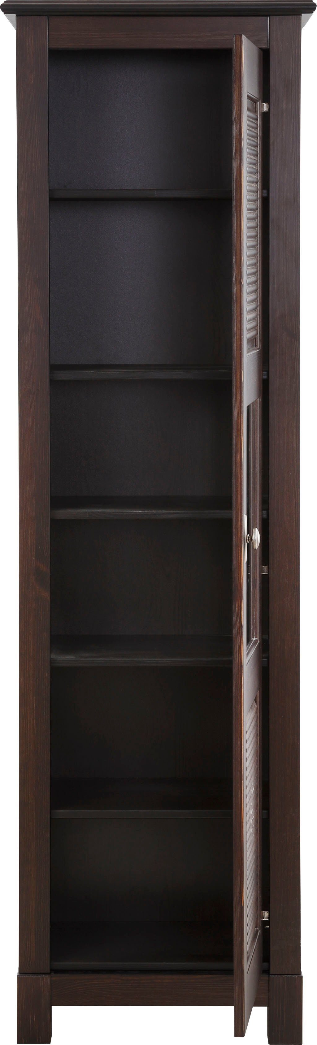 Home affaire Vitrinekast Rauna Hoogte 180 cm, van massief grenen