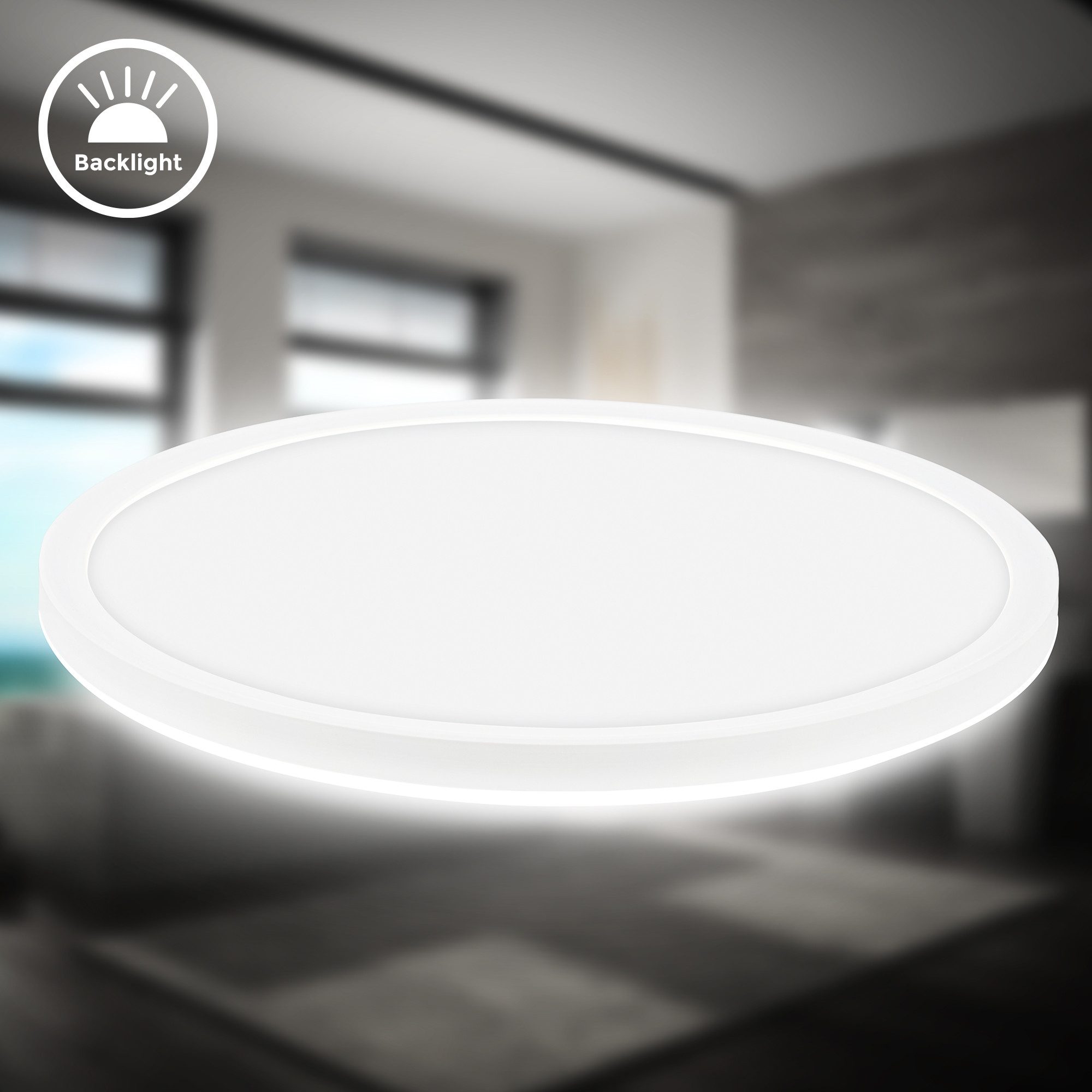 B.K.Licht Led-plafondlamp BKL1604 ultra dunne LED badkamerlamp, met microgolfsensor, IP44