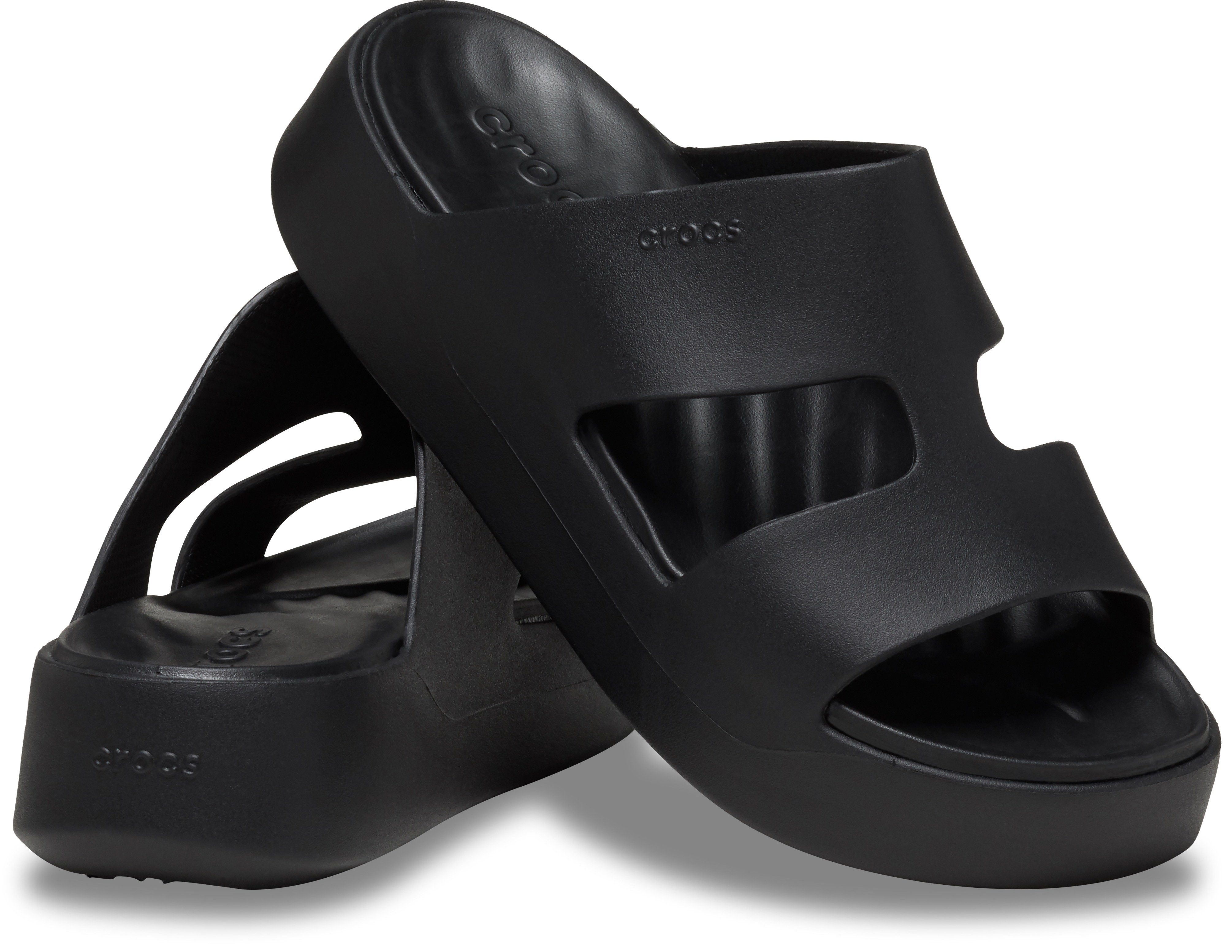 Crocs Badslippers Getaway Platform H-Strap zomerschoen, slippers, badschoen, poolslides, zachte binnenzool