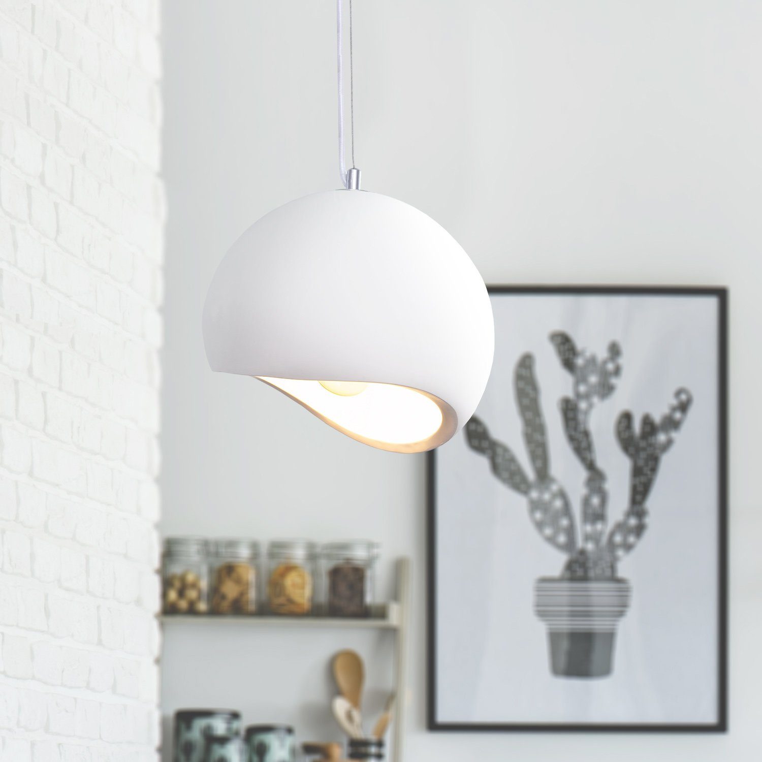 Paco Home Hanglamp BUNDY Led, E27, lamp voor woonkamer eetkamer keuken, in hoogte verstelbaar
