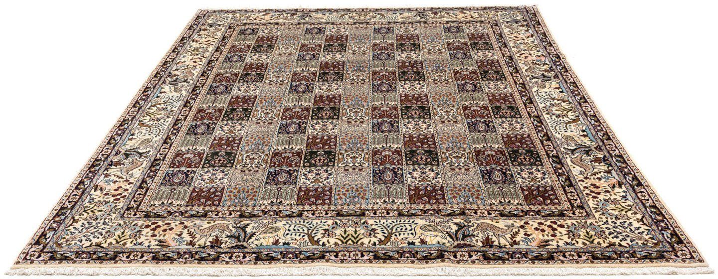 morgenland Wollen kleed Moud medaillon beige 193 x 148 cm Uniek exemplaar met certificaat