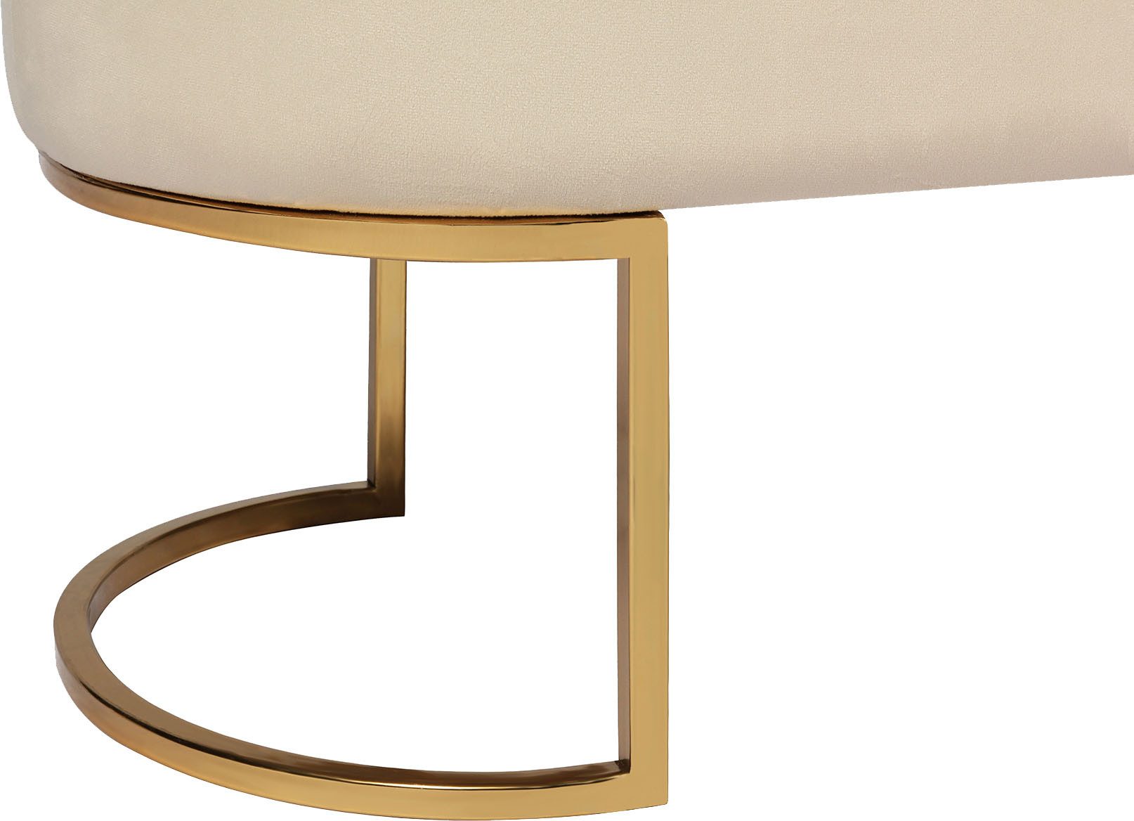 Kayoom Zitbank Pera 225, elegante uitstraling door goudkleurige frame, comfortabele bekleding (1 stuk)
