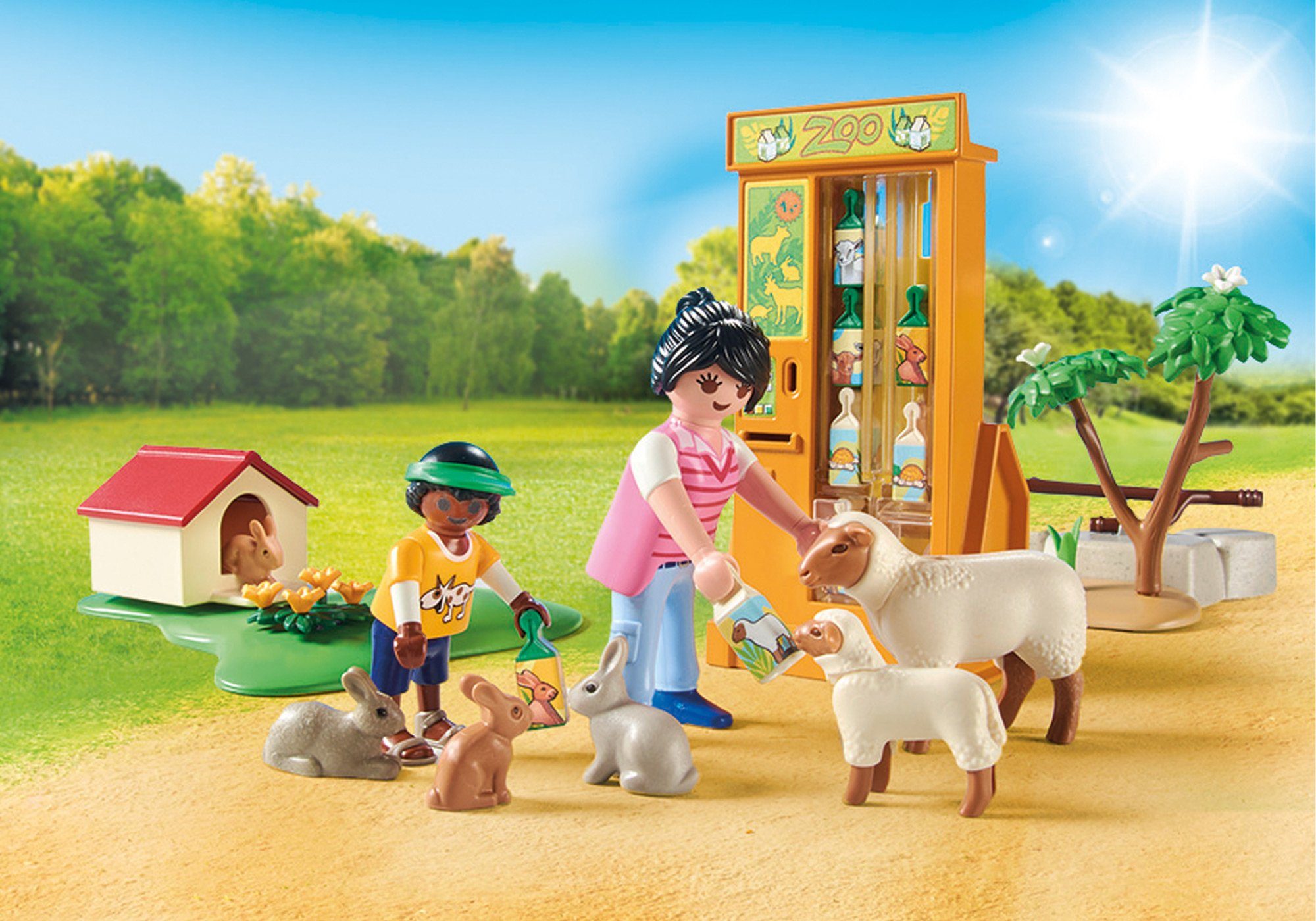 Playmobil® Constructie-speelset Avonturenkinderboerderij (71191), Family fun (63-delig)