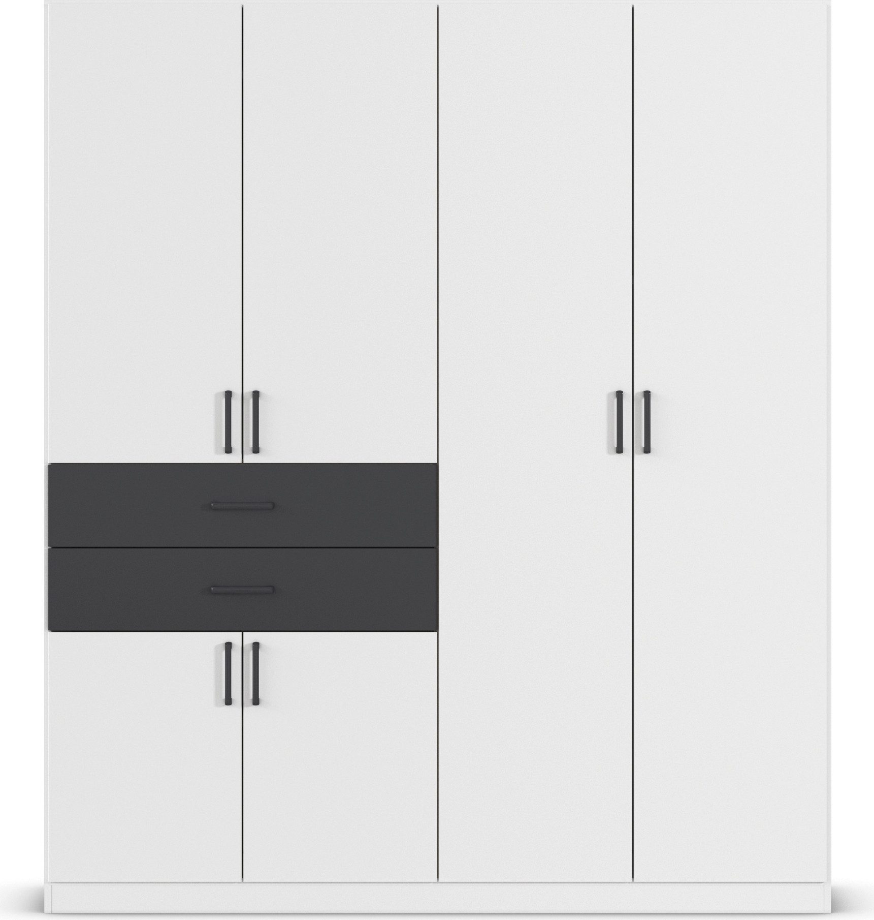 rauch Draaideurkast Kledingkast kast garderobe MAIKA met decor-front 2 lades, in verschillende breedtes, hoogtes, kleuren, made in germany