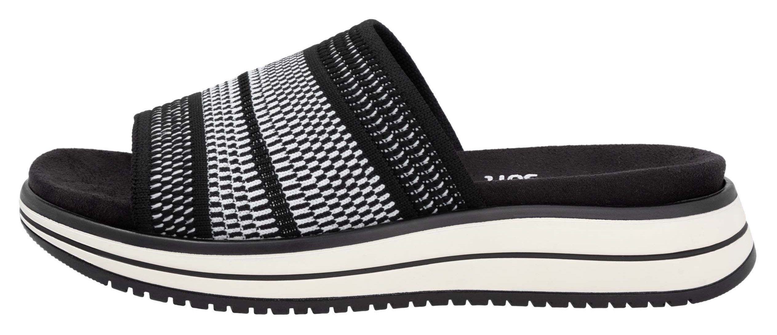 Remonte Slippers , sleehak, zomerschoen, slippers met praktische elastische rand