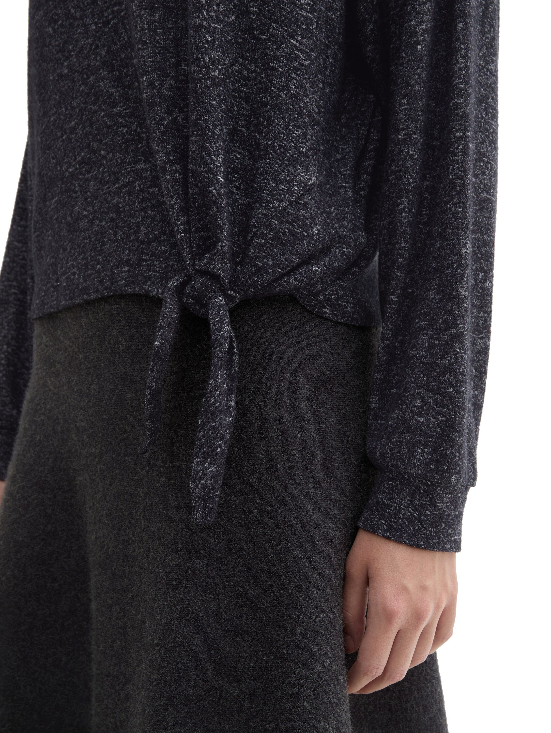 Tom Tailor Denim Shirt met lange mouwen met knoopdetail opzij