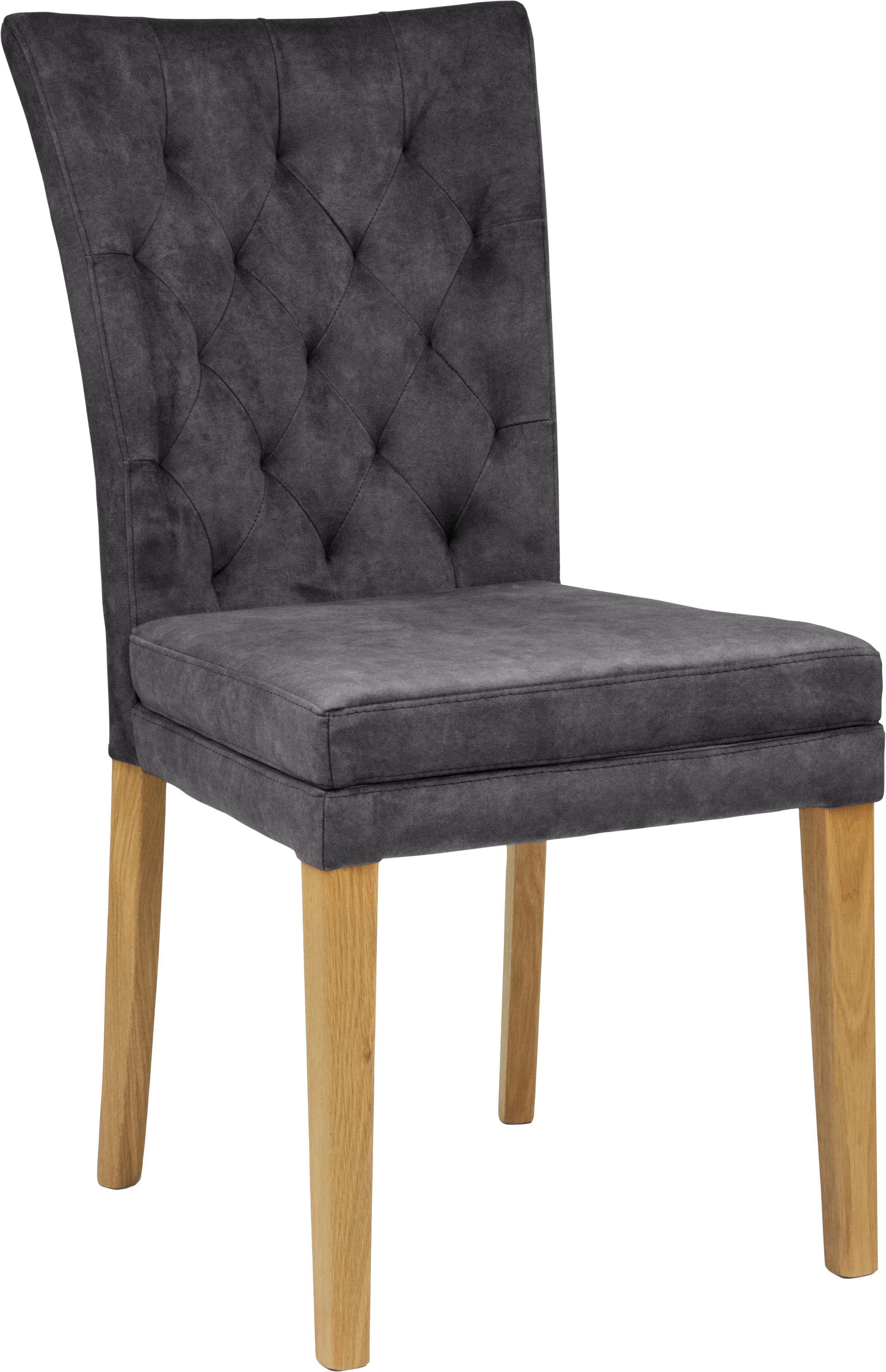 Home affaire Eetkamerstoel Colorado BESTSELLER Polsterstoel Poten in eiken of noten. In set van 2, 4 of 6