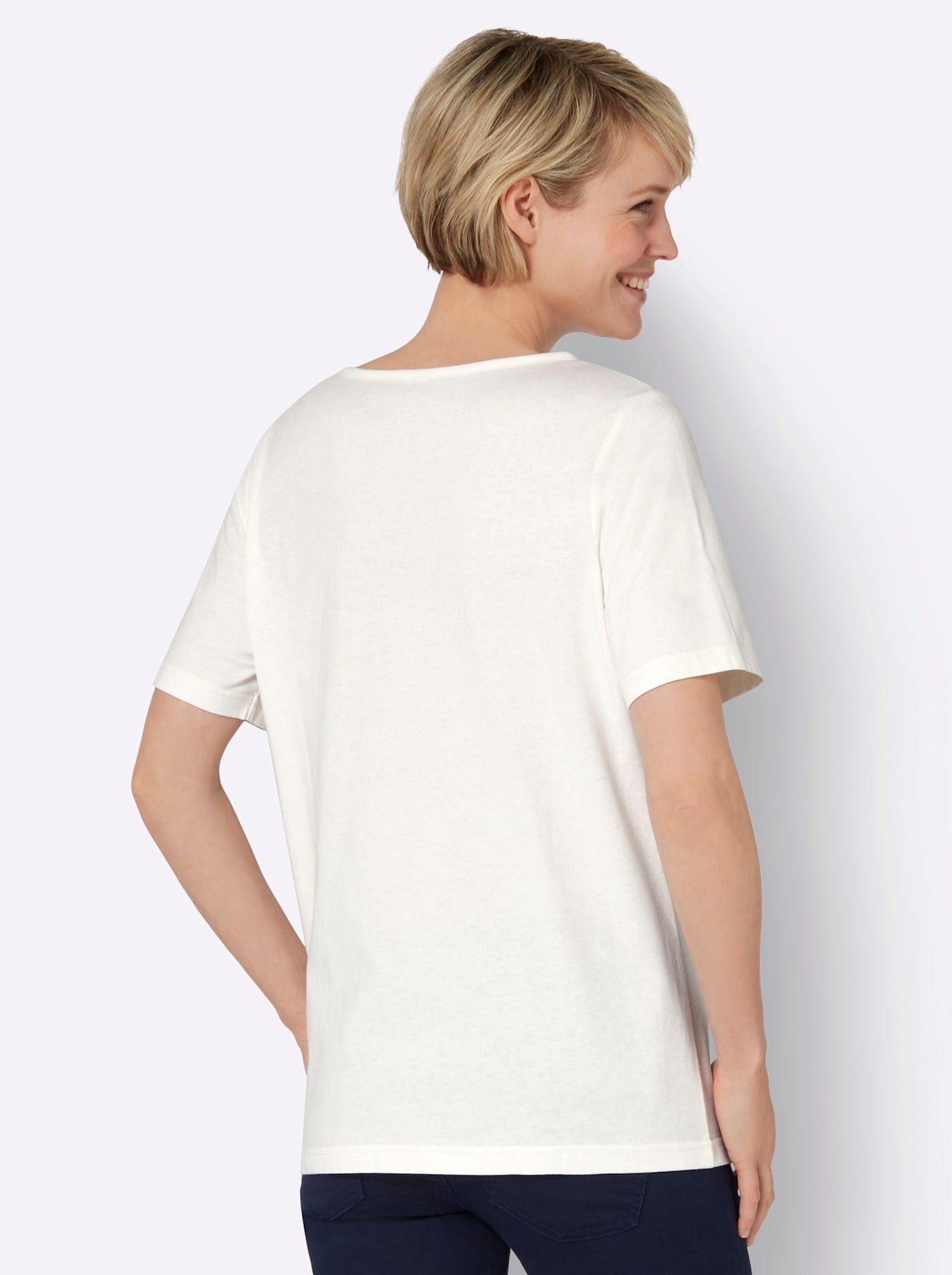 Classic Basics Shirt met korte mouwen Shirt met ronde hals (1-delig)