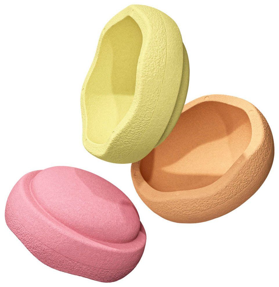 Stapelstein Balancetrainer Original warm pastel 180 g licht en tot 180 kg belastbaar (set, 3-delig)