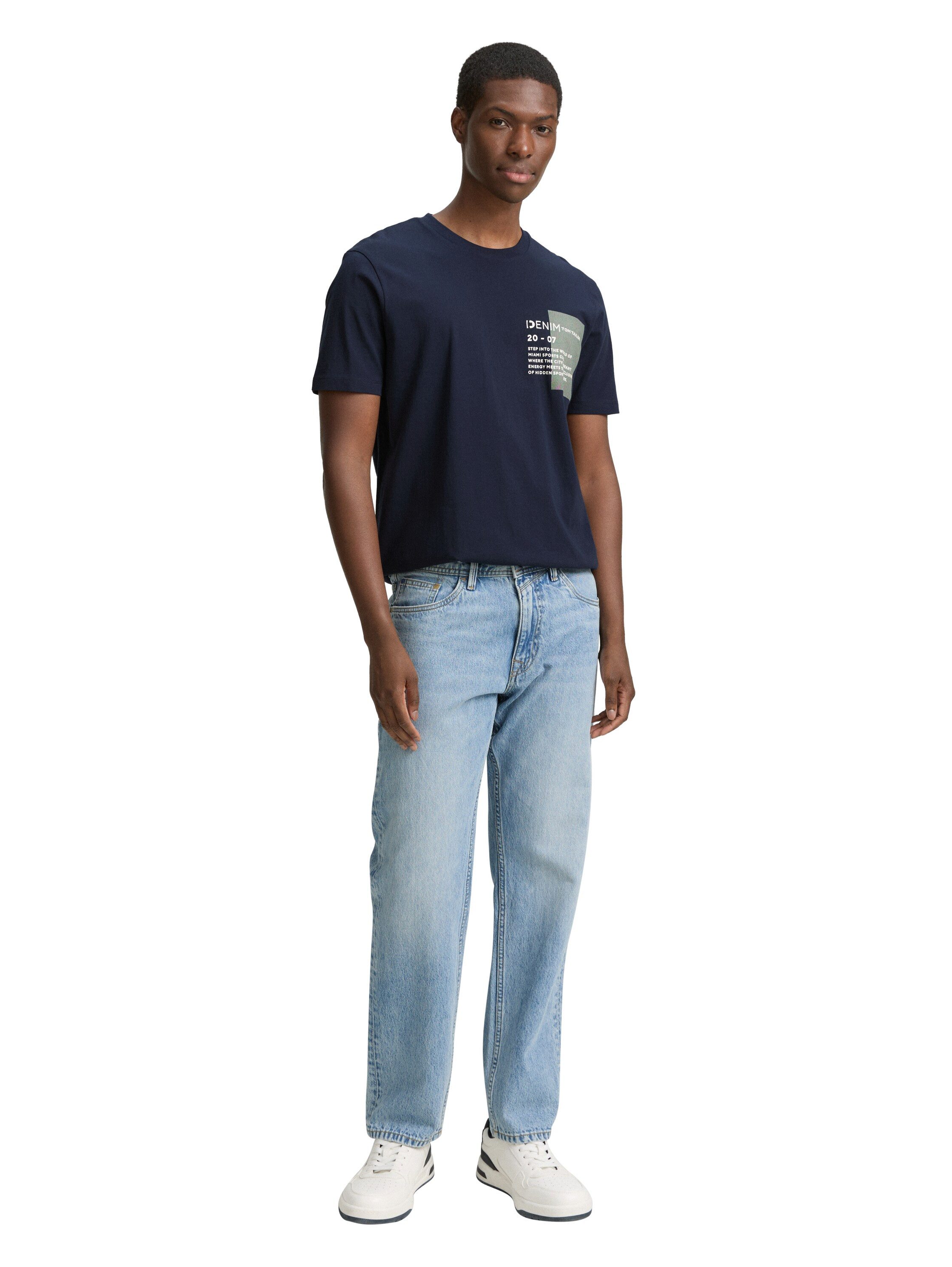 Tom Tailor Denim T-shirt met verschillende logoprints