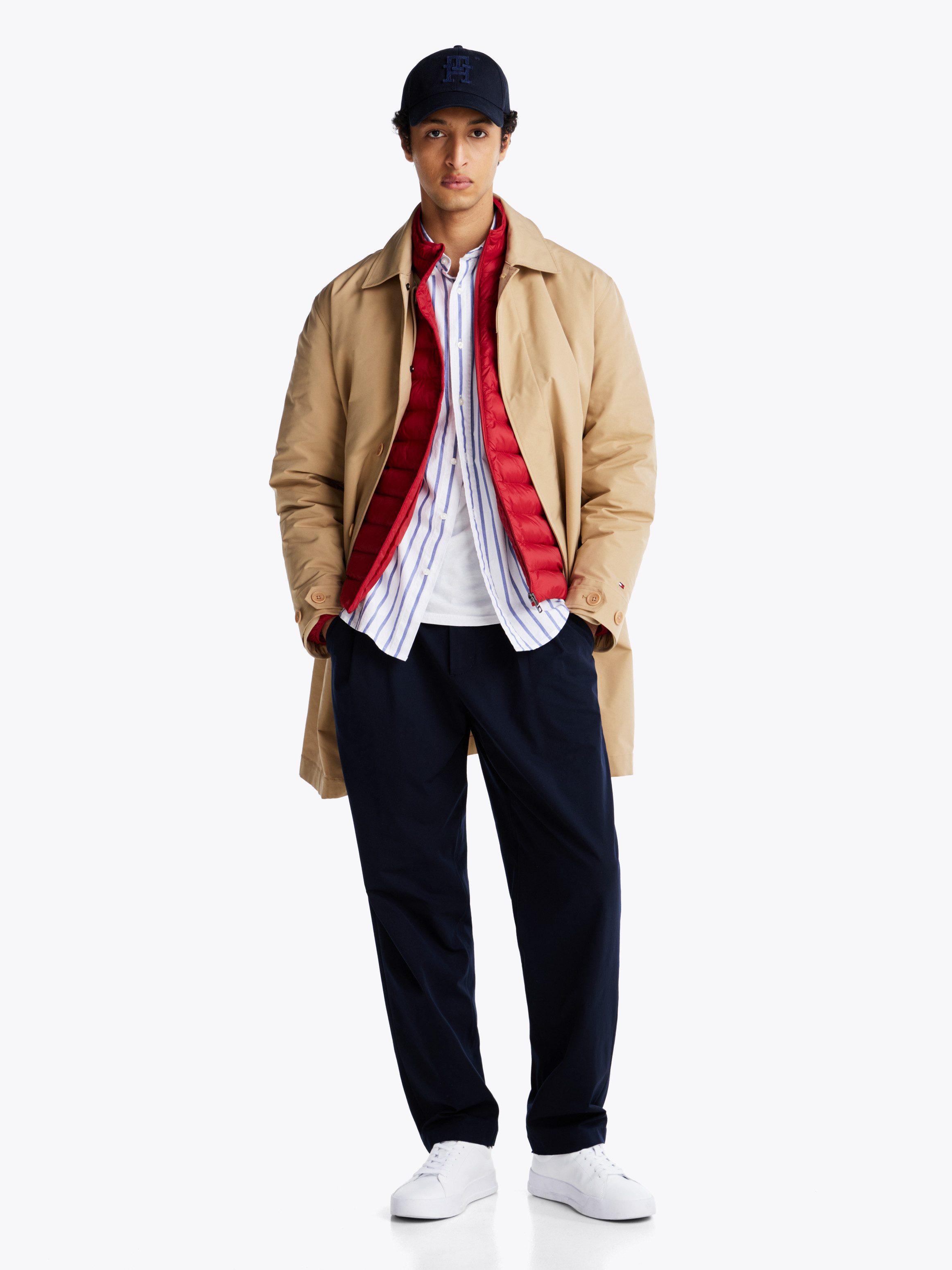 Tommy Hilfiger Sneakers TH COURT LTH DETAIL ESS , vrijetijdsschoen, lage schoen, veterschoen met zijlijk logo-opdruk