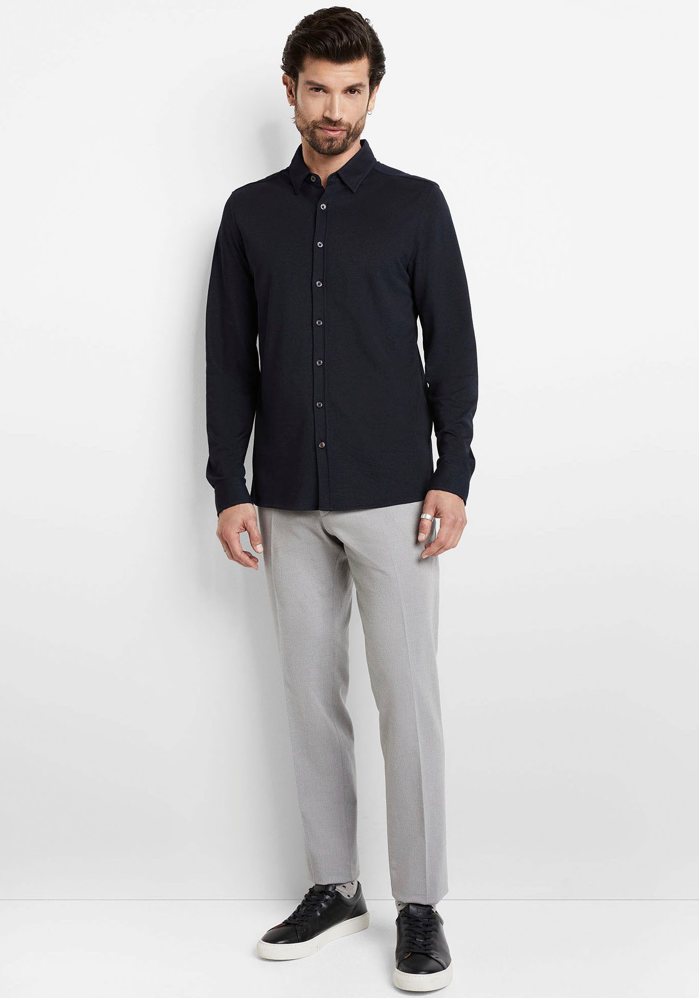 Cinque Businessoverhemd CIRONI in stretch piquet kwaliteit