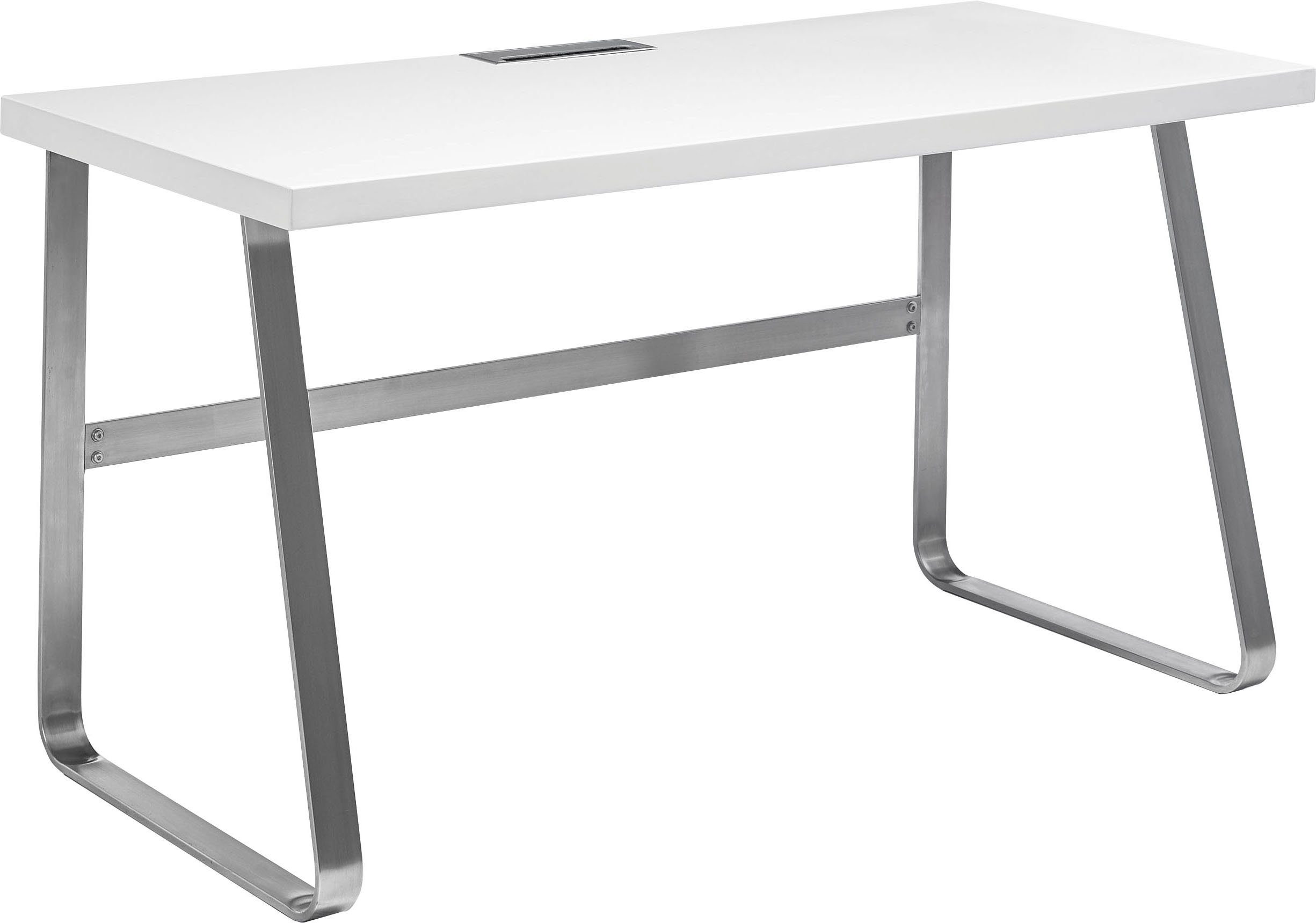 MCA furniture Bureau Beno Gaming tafel, computertafel, frame in roestvrij staal look, breedte 140 cm