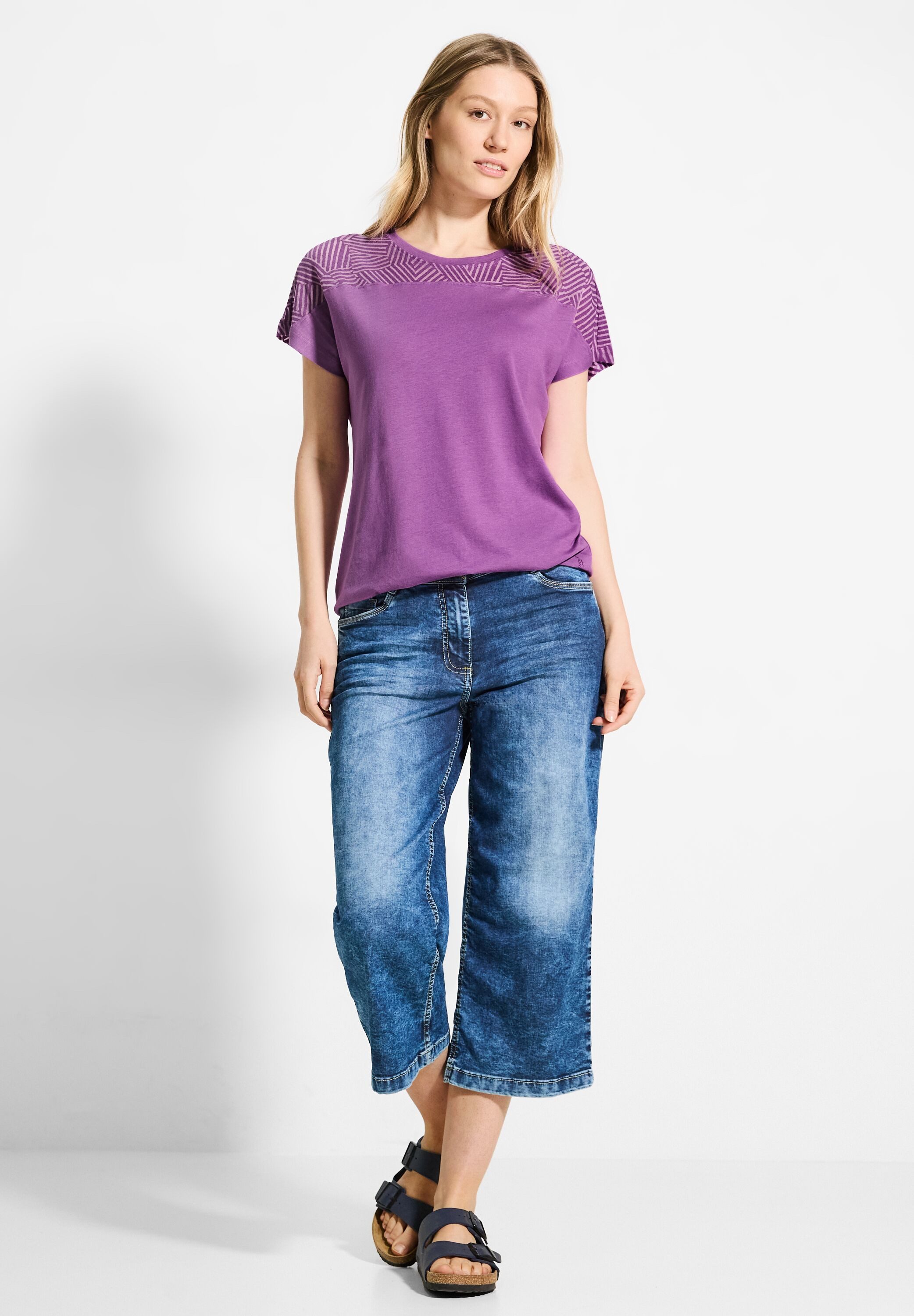 Cecil T-shirt met elastische band