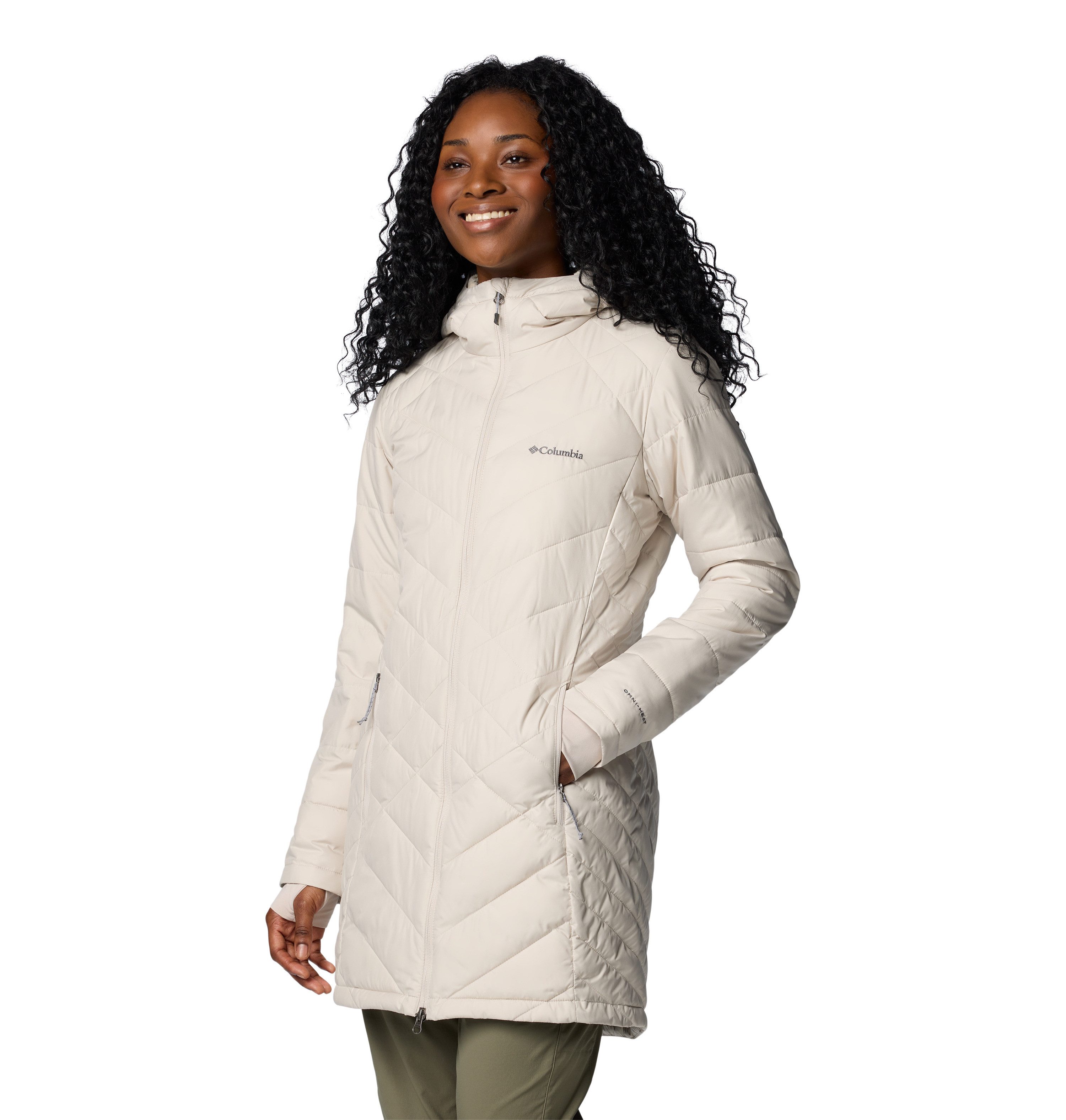 Columbia Gewatteerde jas HEAVENLY LONG HOODED JACKET (1-delig)