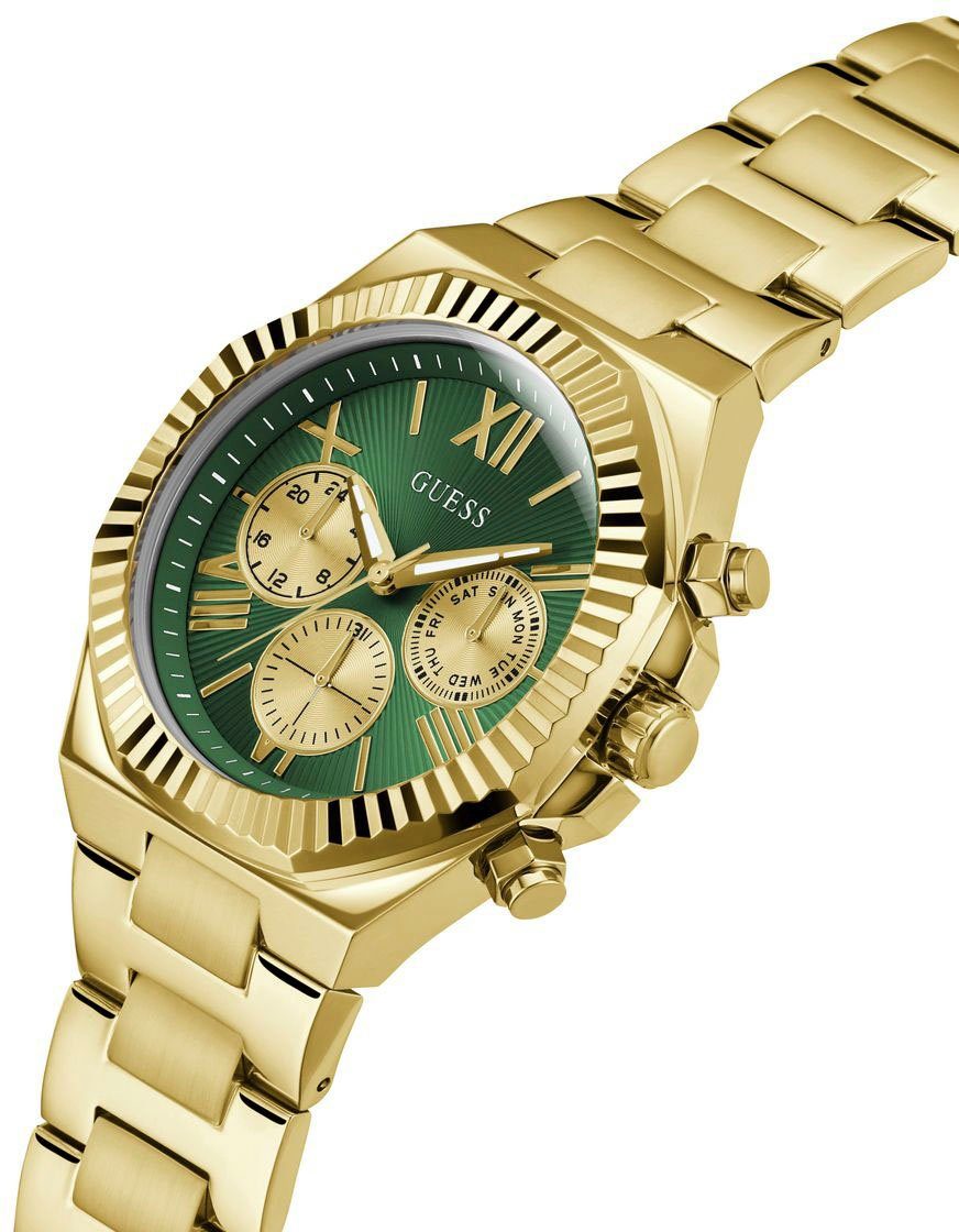 Guess Multifunctioneel horloge EQUITY Horloge, quartzhorloge, herenhorloge, stalen armband
