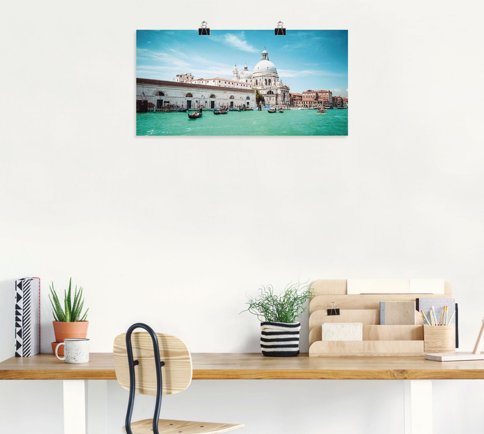 Artland Artprint Venetië Santa Maria della Salute I als artprint van aluminium, artprint op linnen, muursticker of poster in verschillende maten