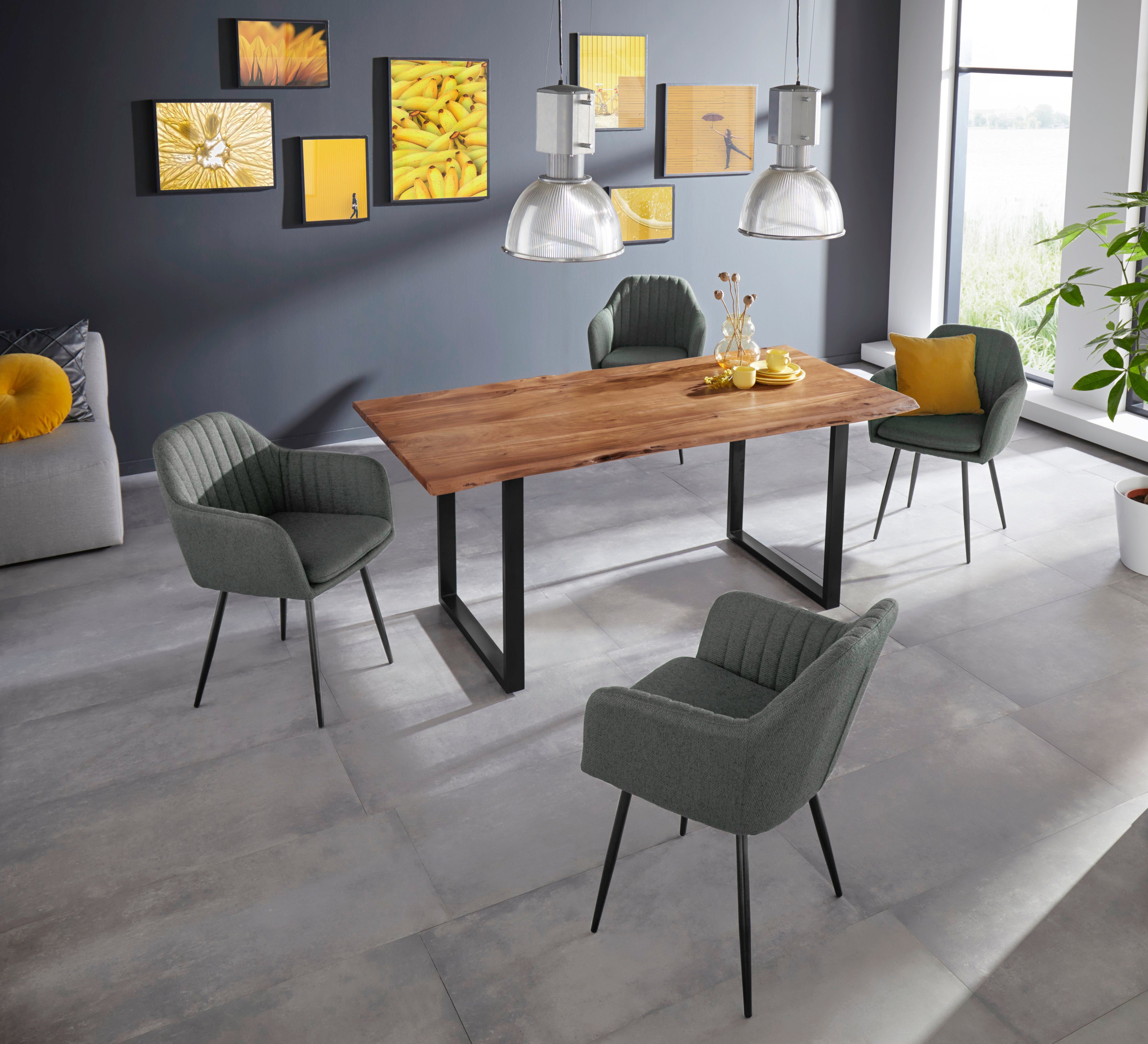 HELA Stoel met armleuningen Carla comfortabele fauteuil, kuipstoel (set)