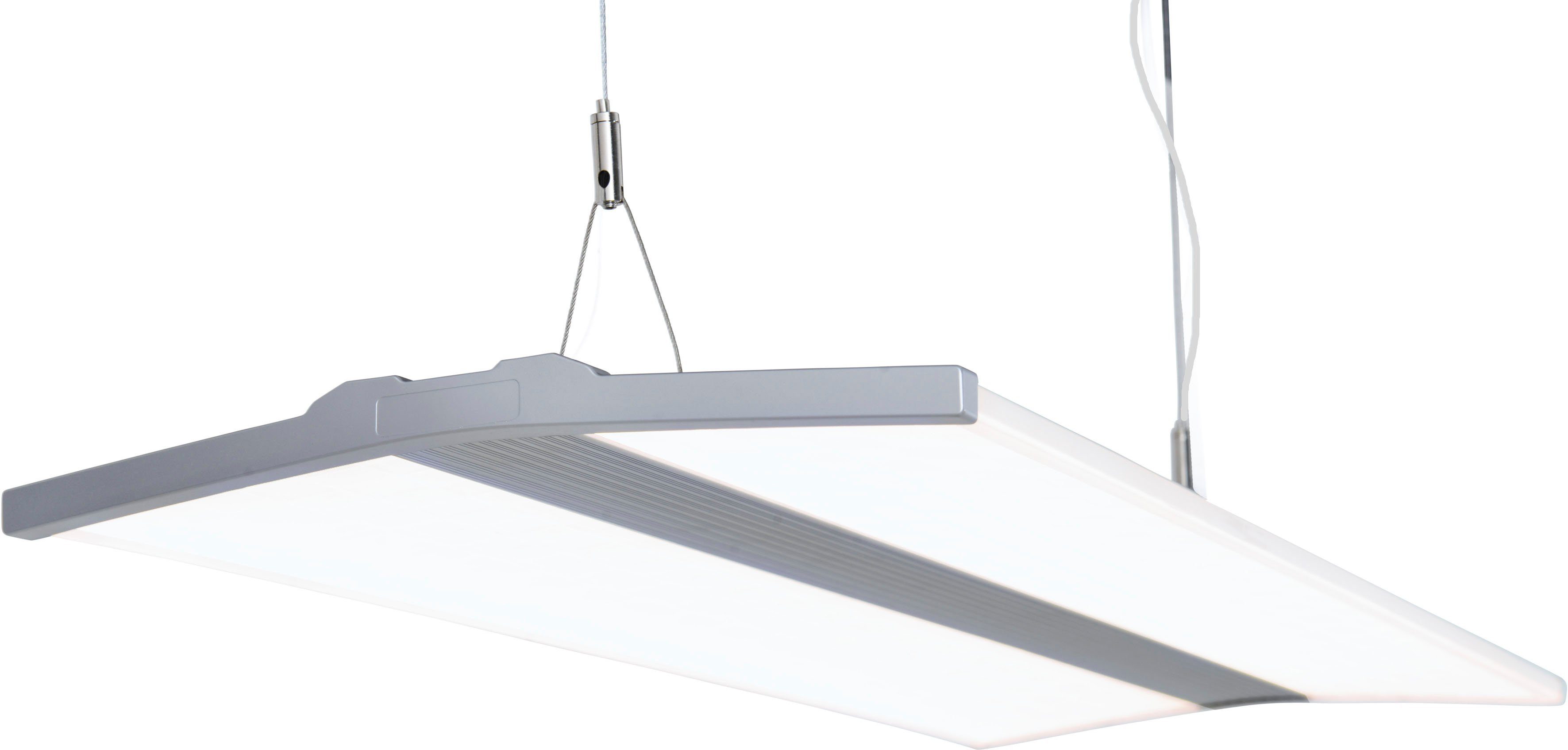 näve Led-hanglamp Kantoor/werkkamer kleur grijs lichtkleur neutraal wit L: 80 cm B: 30 cm (1 stuk)