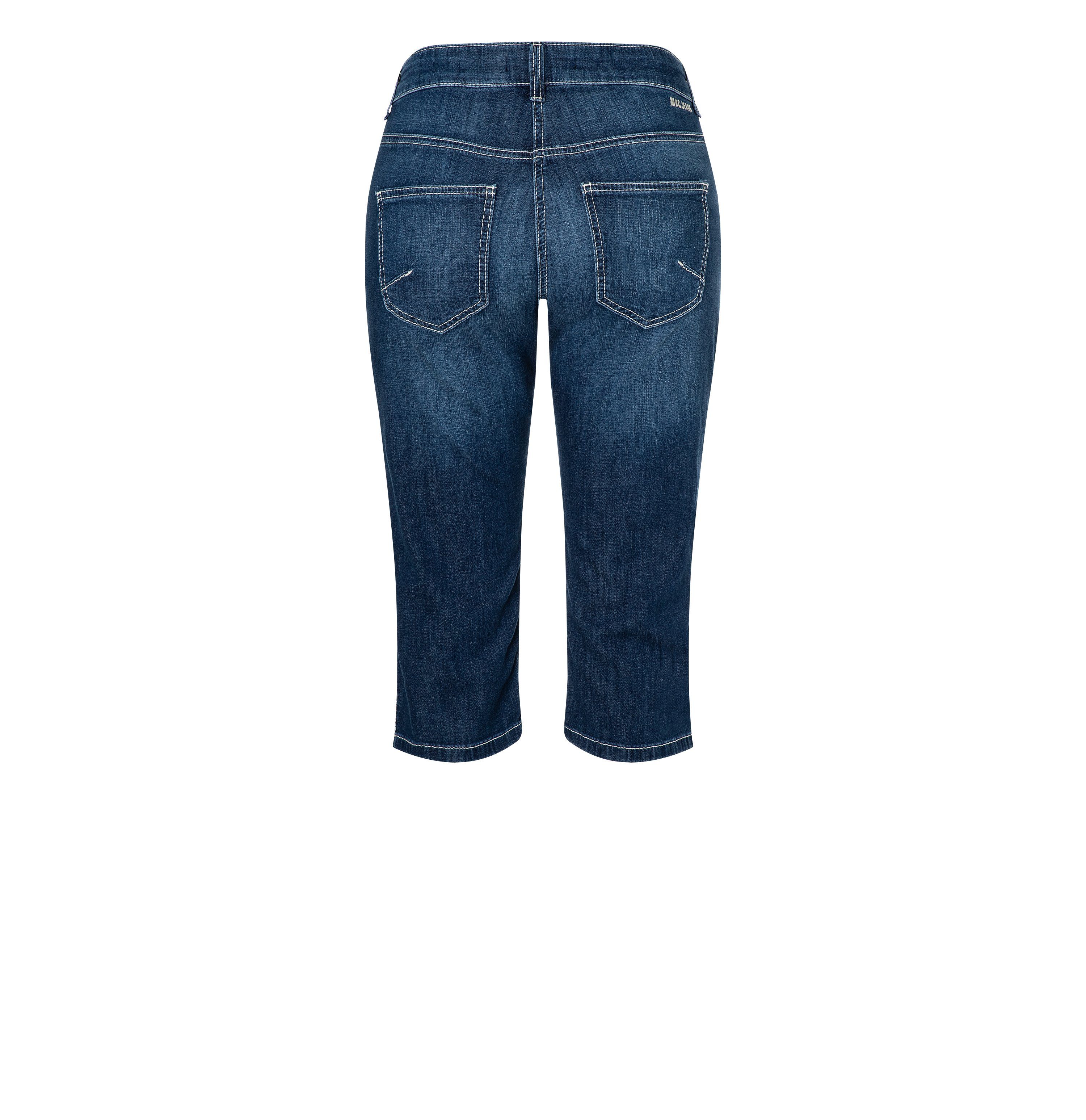 MAC Capri jeans Capri Ingelegde decoratieve plooien aan de zoom