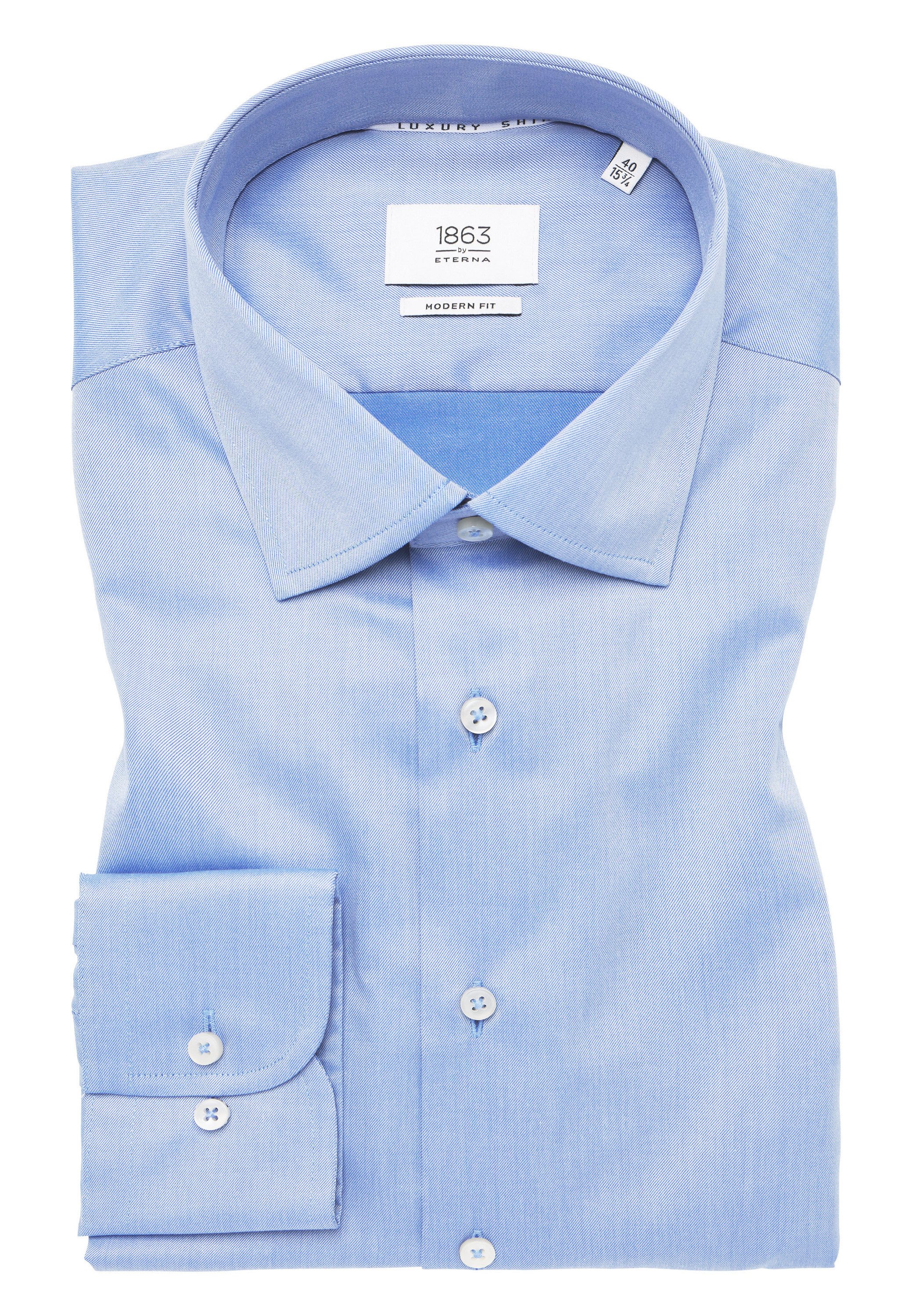 Eterna Overhemd met lange mouwen MODERN FIT NON IRON (strijkvrij)