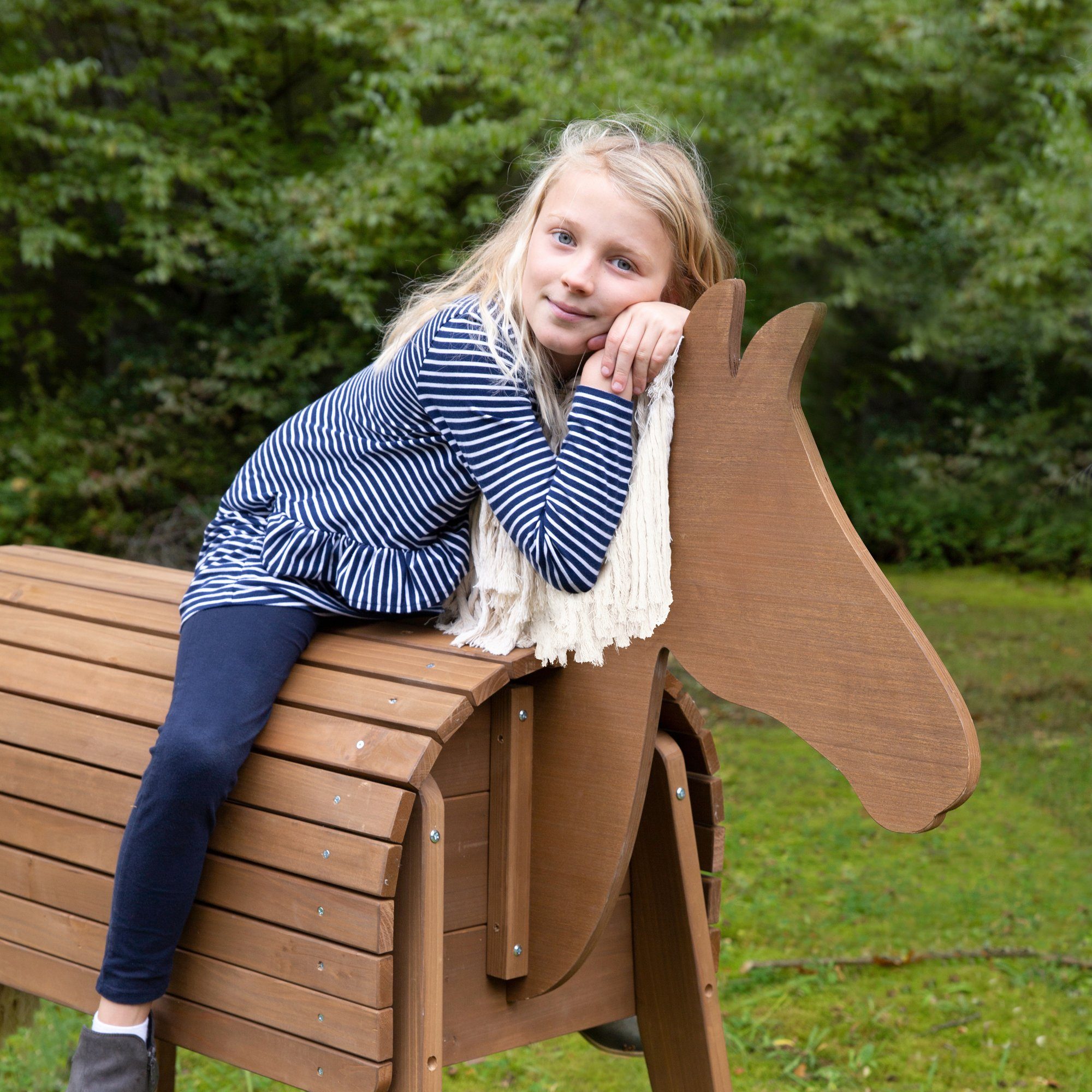Roba® Houten paard Hxbxd: 156 x 51 x 139 cm