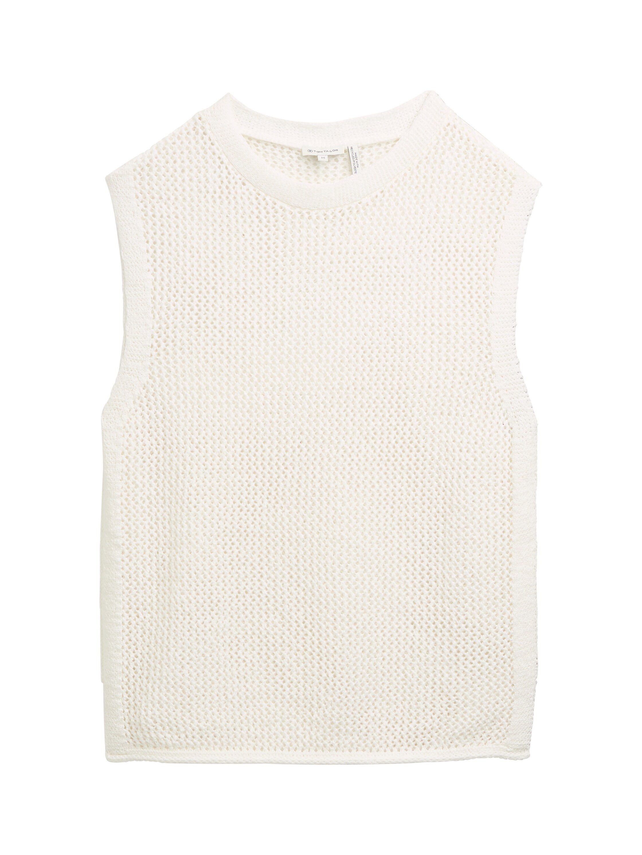 Tom Tailor Slip-over met breimotief