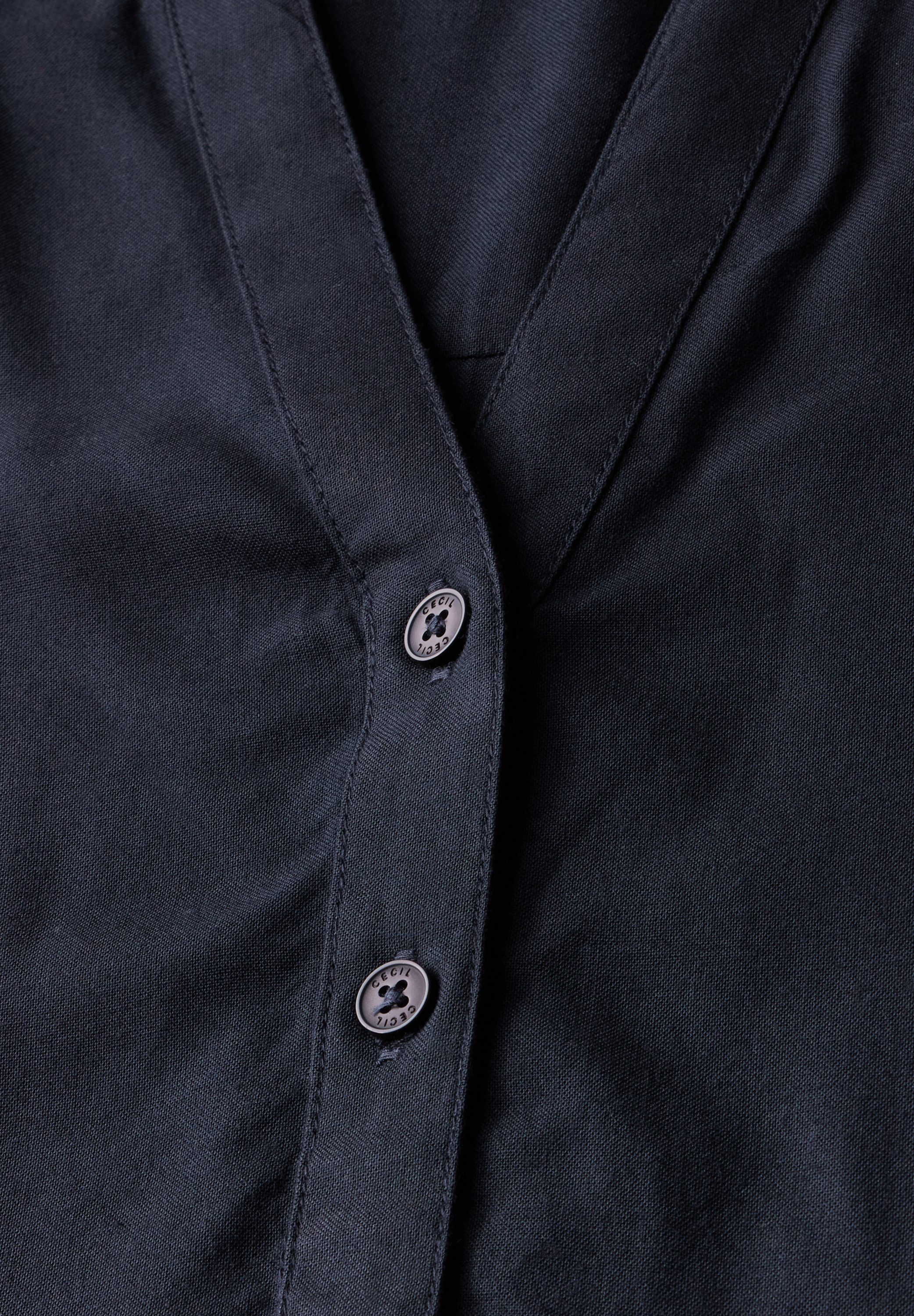 Cecil Blouse met korte mouwen met knoopsluiting en van viscose