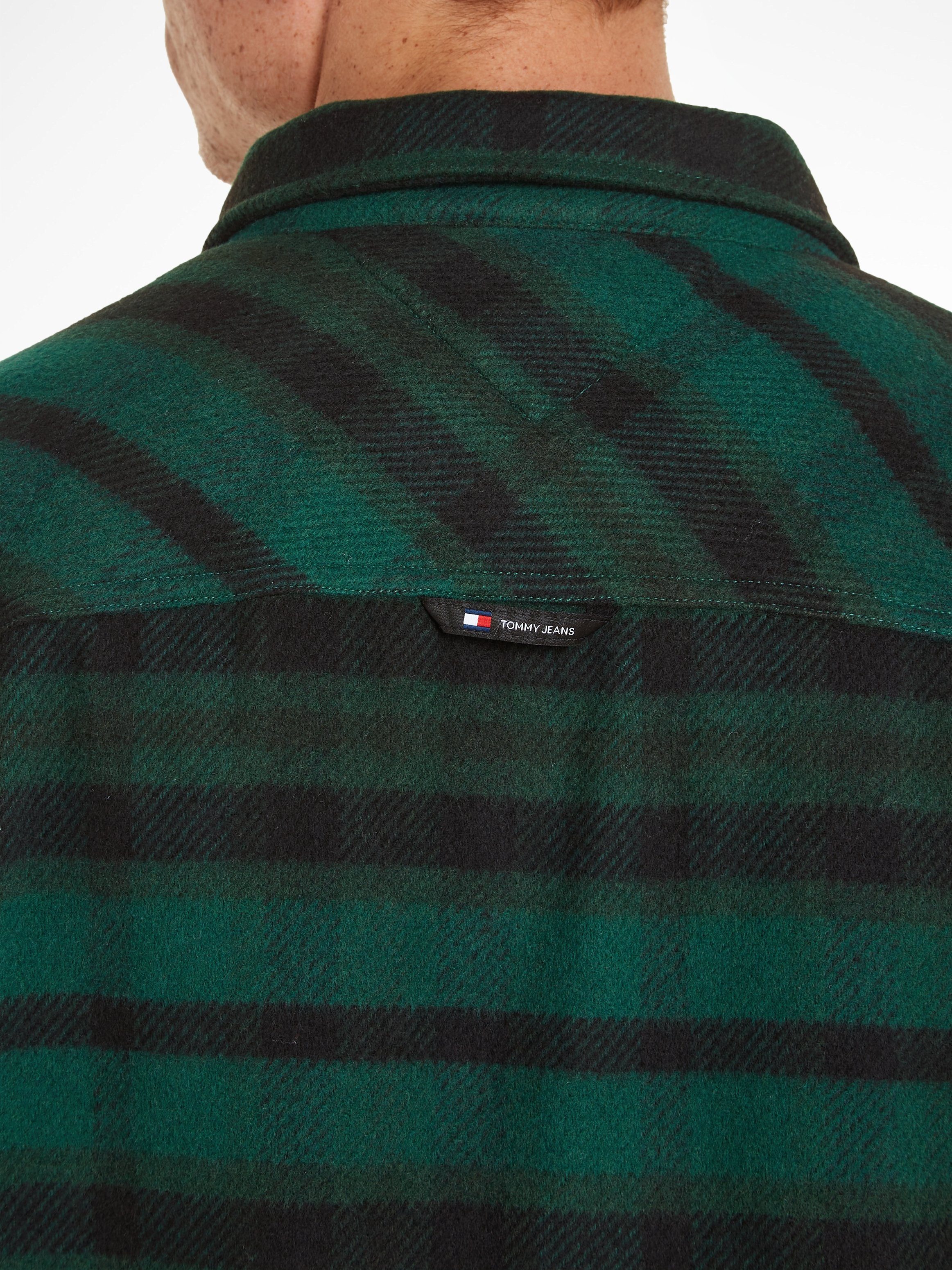 TOMMY JEANS Fleecehemd TJM FLEECE LINED CHECK SHIRT EXT