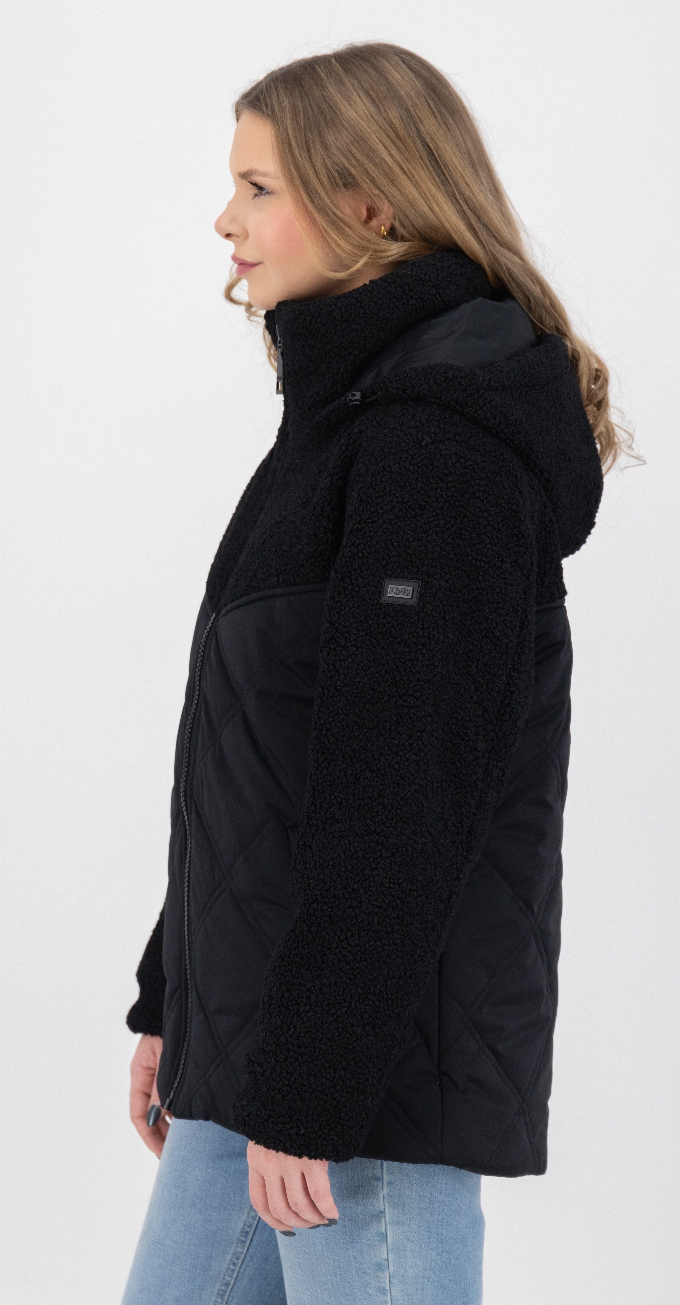 LPO Gewatteerde jas XAVIA WMN hoge kraag met sherpa-fleece
