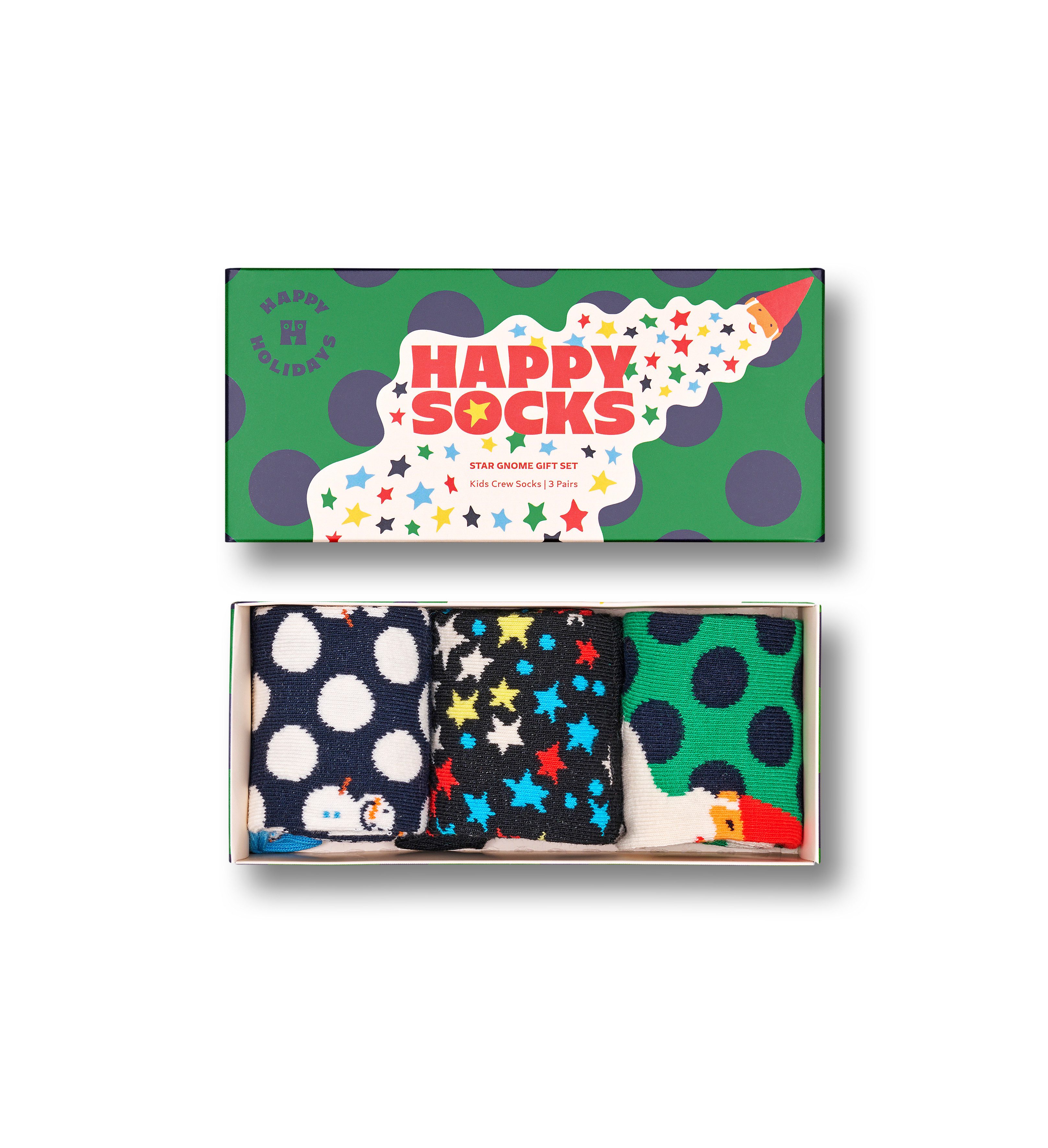 Happy Socks Sokken Holiday Fun met kerstachtige motieven (Set van 3)