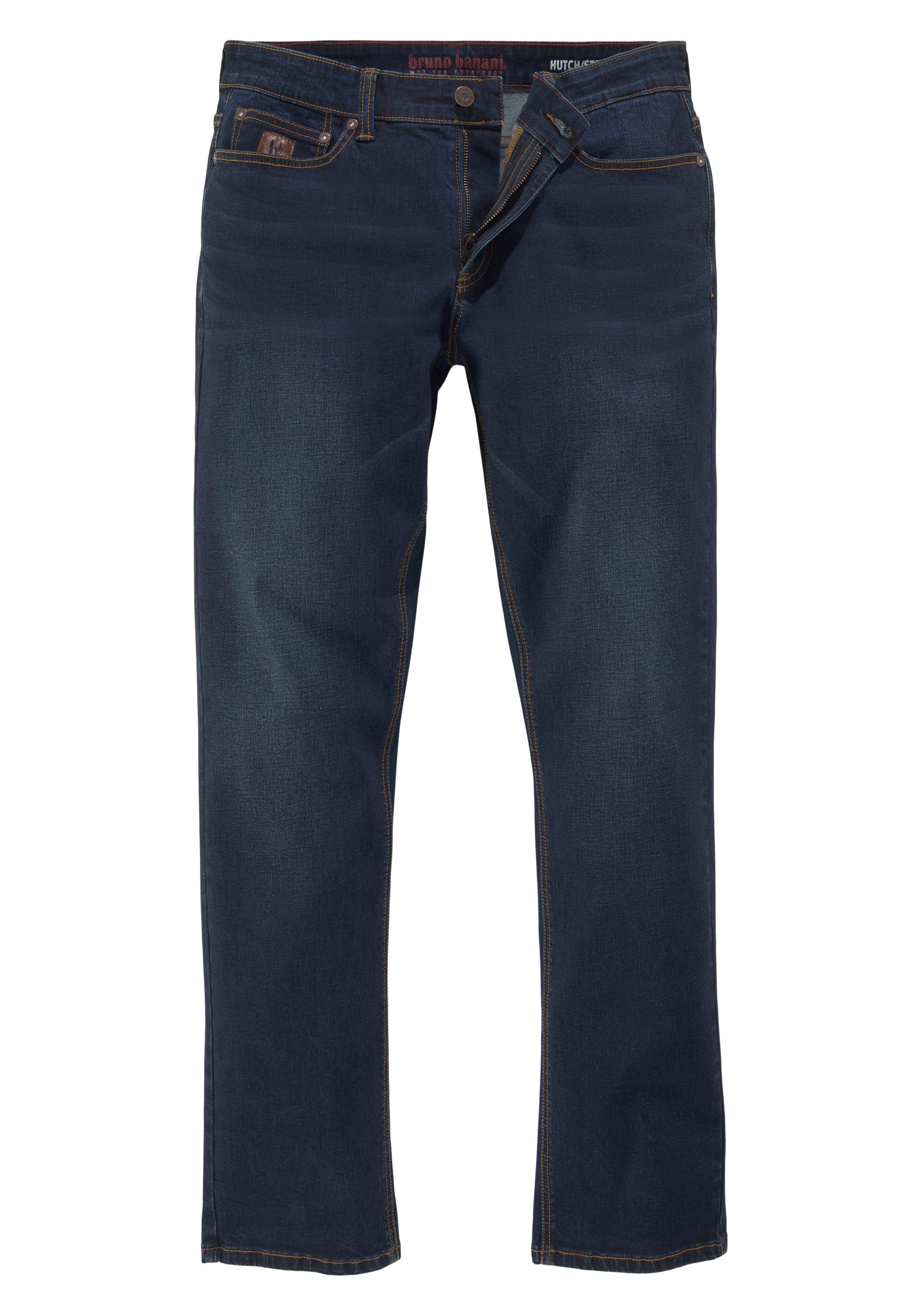 Bruno Banani Straight jeans Hutch rechte broekspijpen, gedeeltelijk met modieuze destroyed-effecten,