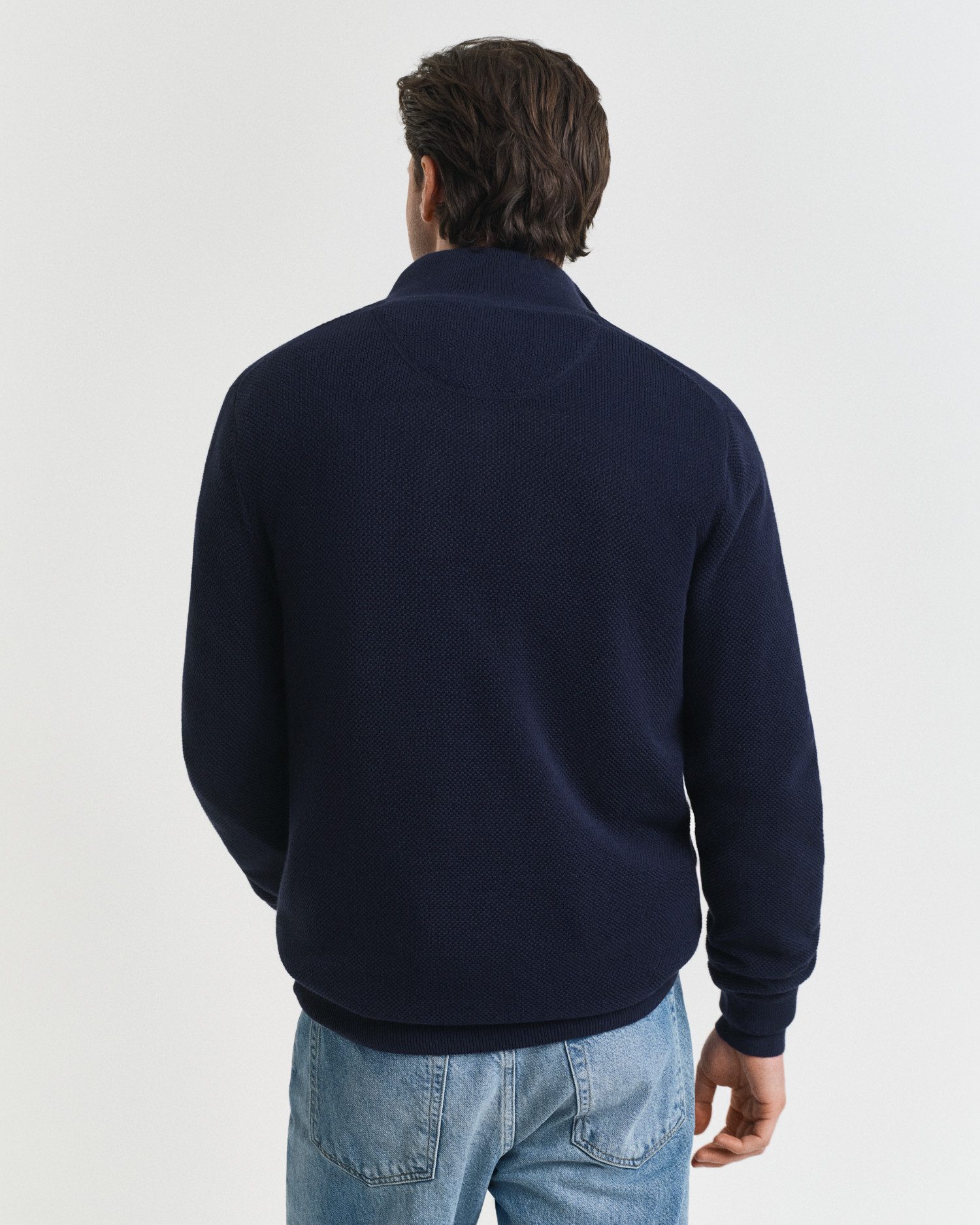 Gant Schipperstrui COTTON PIQUE HALF ZIP