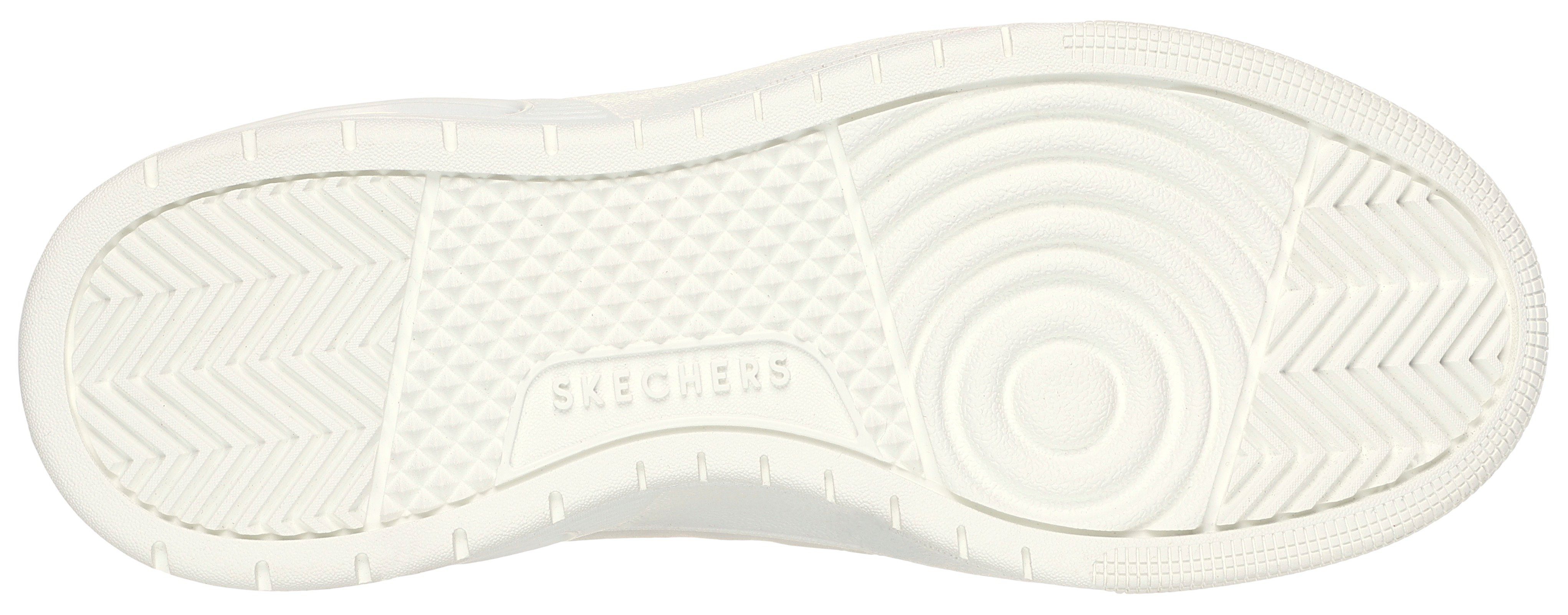 Skechers Sneakers UNO COURT met metallic-applicatie, vrijetijdsschoen, lage schoen, veterschoen