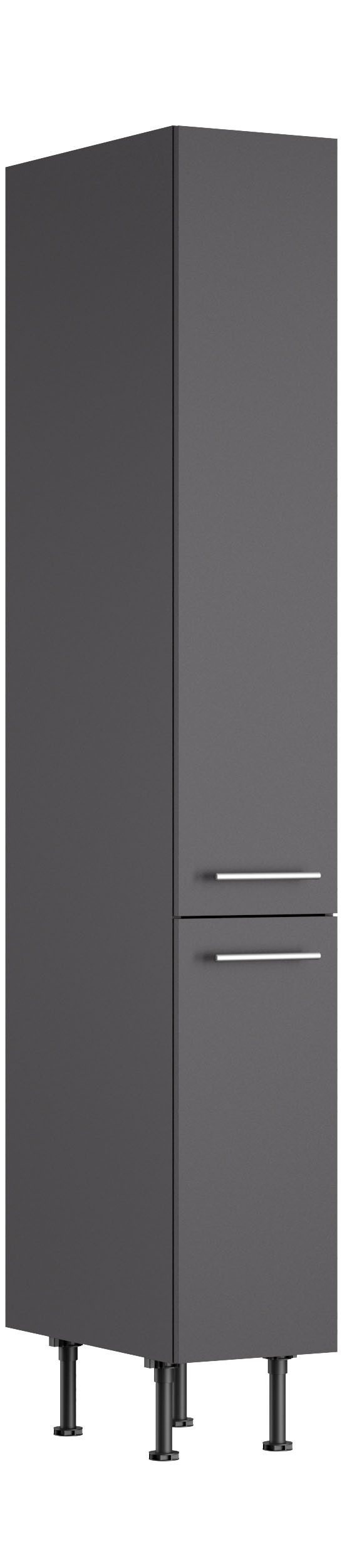 OPTIFIT Apothekerskast Bern2 Breedte 30 cm, hoogte 211,8 cm, 2 uittrekken (hoogte 124,4 /70 cm) opbergkasten grijs