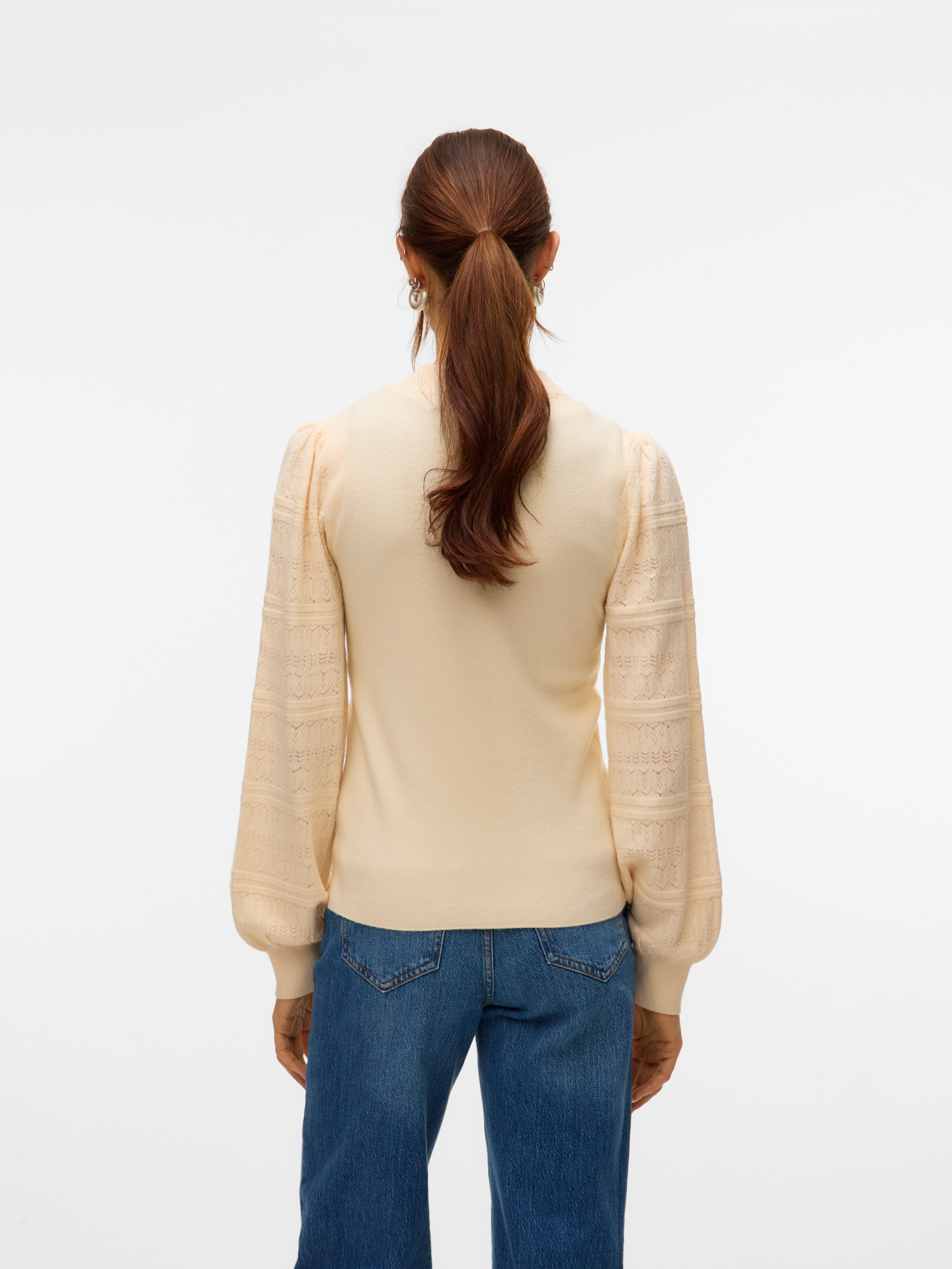 Vero Moda Gebreide trui VMNEWLIMONE LS HIGHNECK PULLOVER BOO