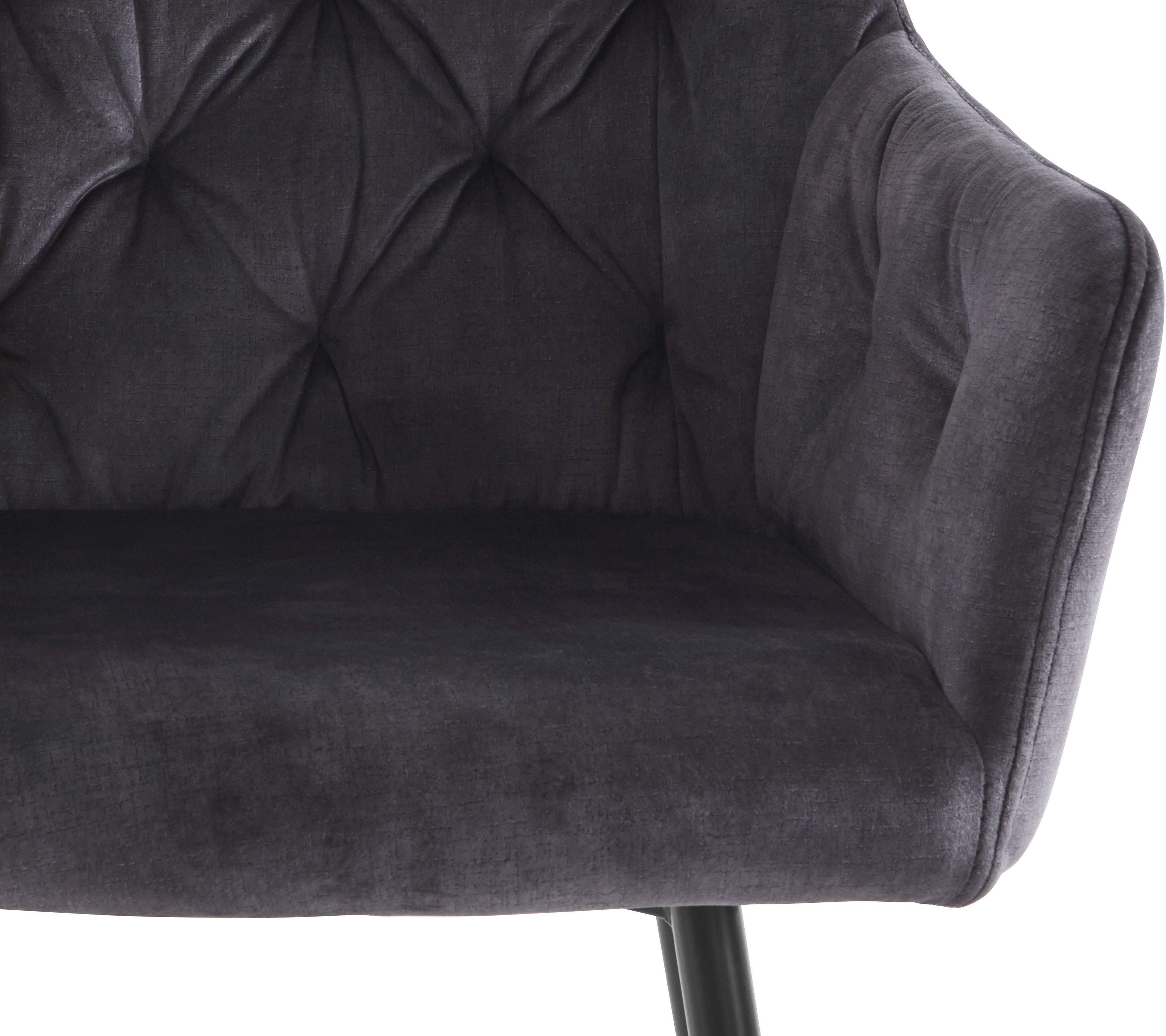 HELA Eetkamerstoel Kira schaalstoel Boho, bestseller Stoel met armleuningen fluweel of microvezel bekleding (set, 2 stuks)