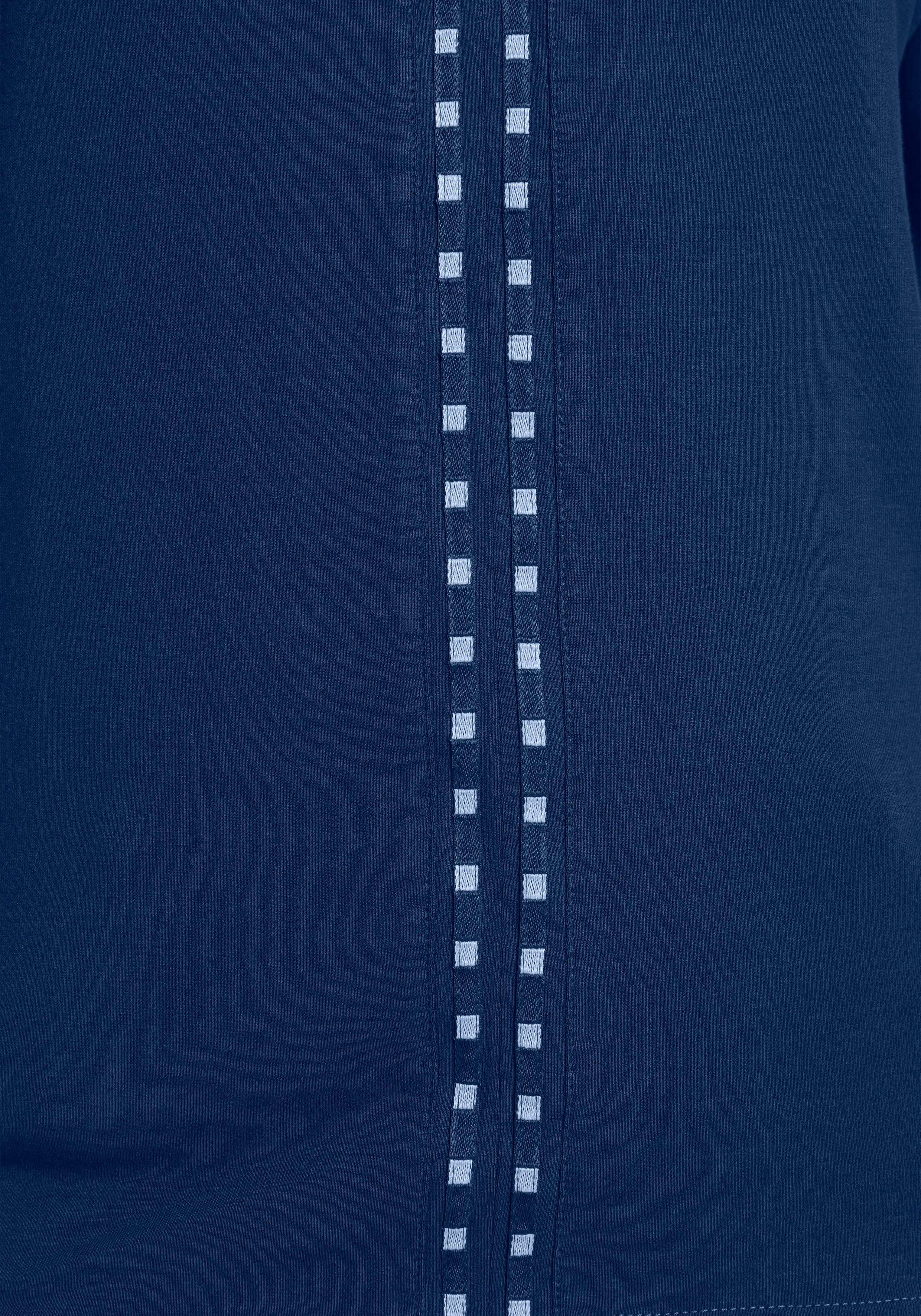 Boysen's Shirt met korte mouwen met gestreepte bies-applicatie - nieuwe collectie