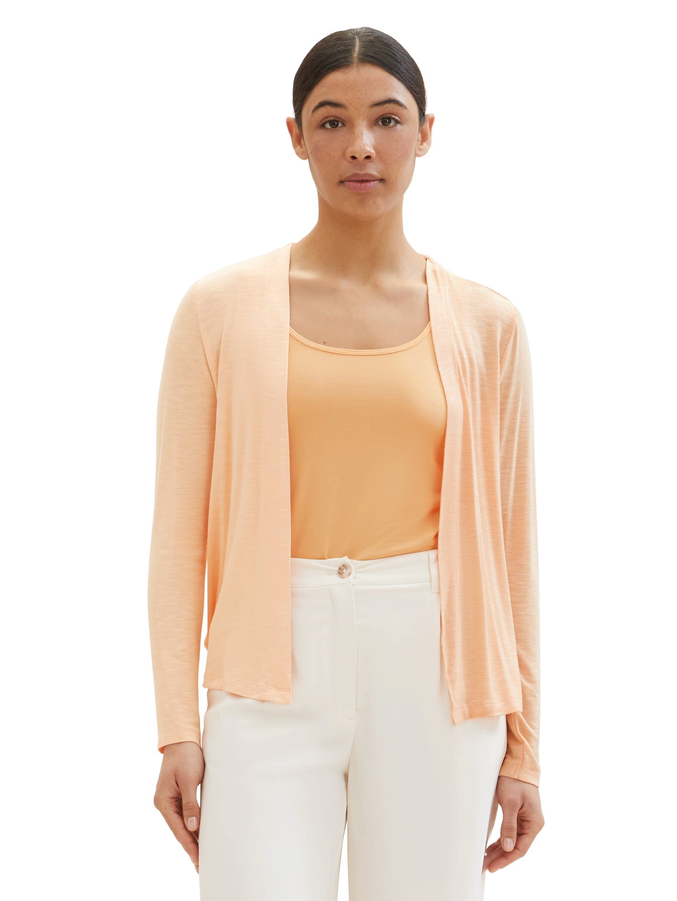 Tom Tailor Gebreid jack met opengewerkte voorkant